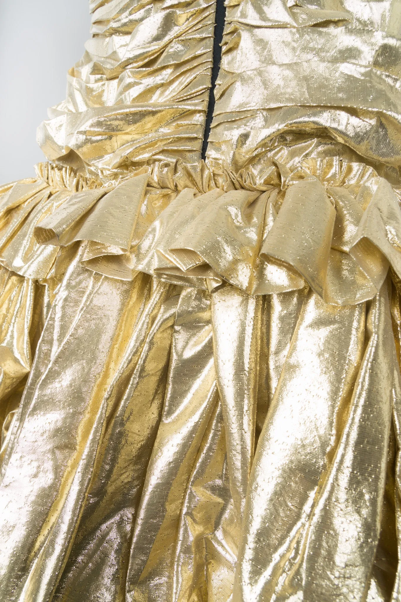 Metallic Lamé Belle Gown