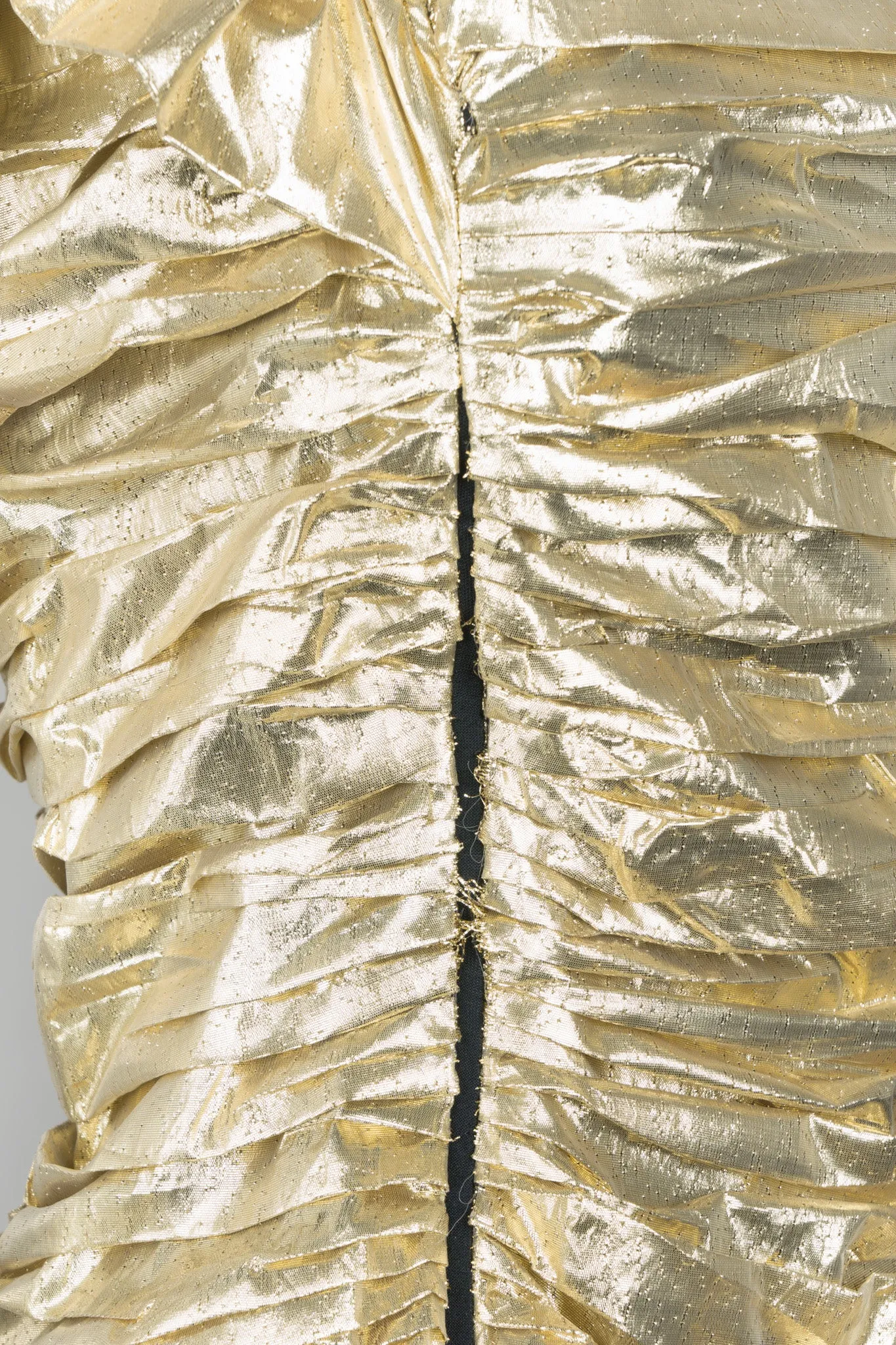 Metallic Lamé Belle Gown