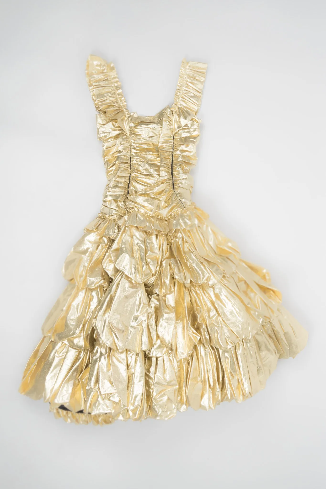 Metallic Lamé Belle Gown
