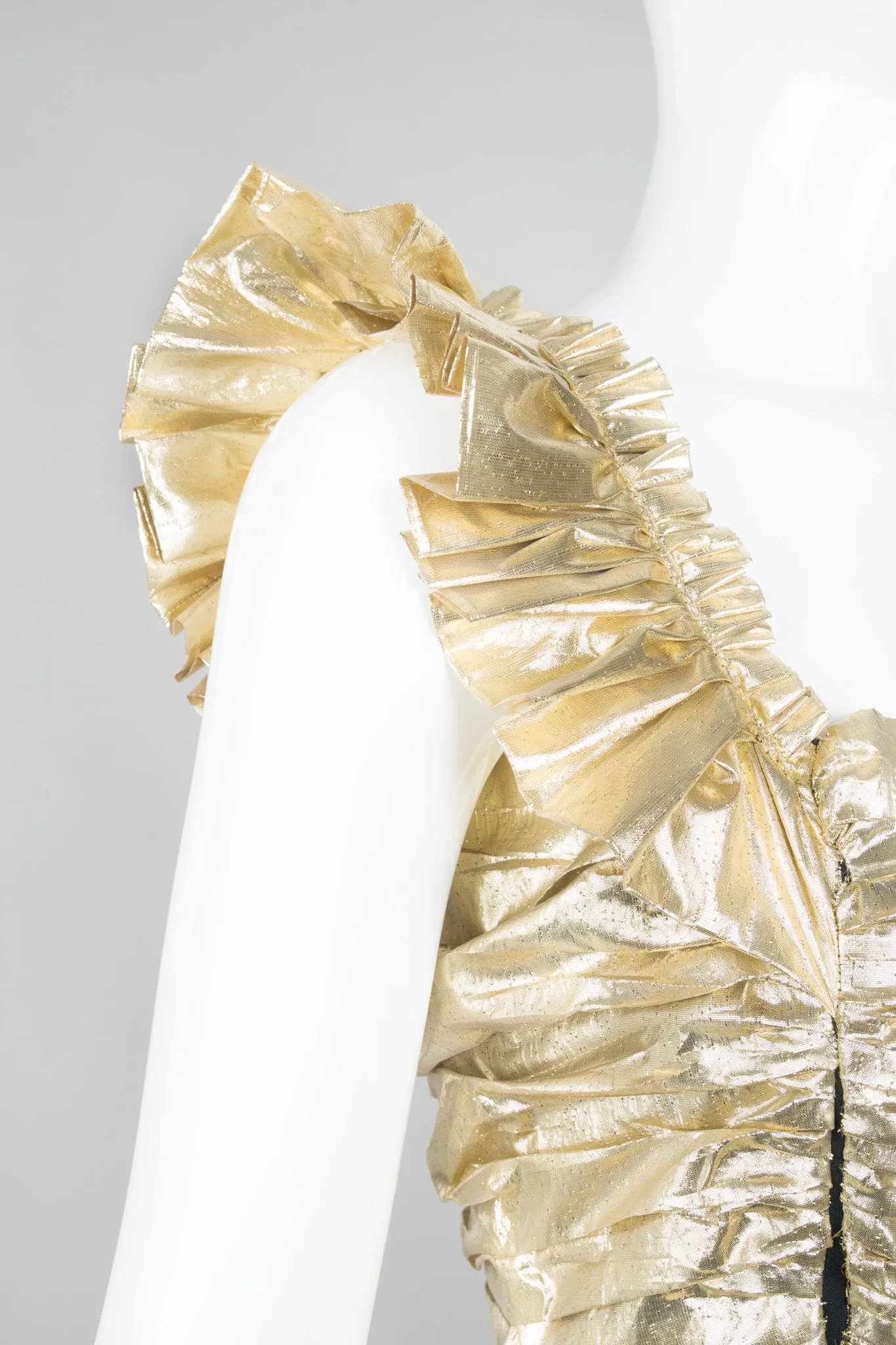 Metallic Lamé Belle Gown