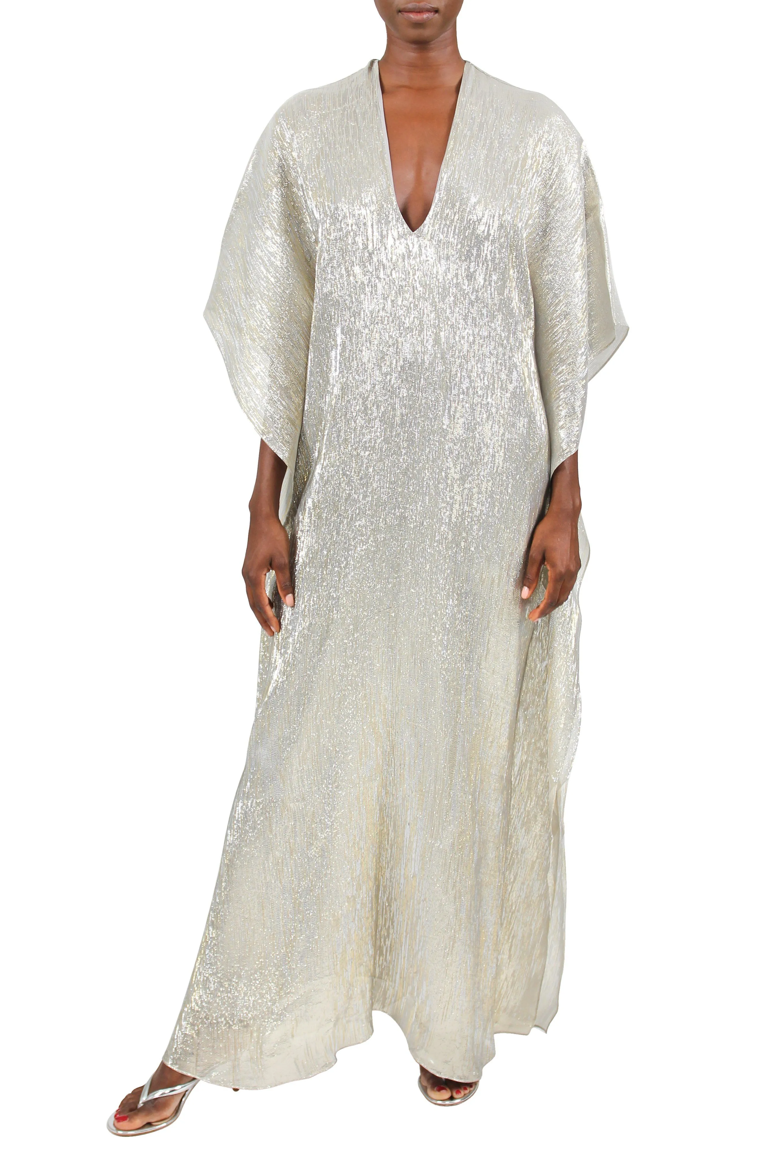 Metallic Lamé Boubou Caftan