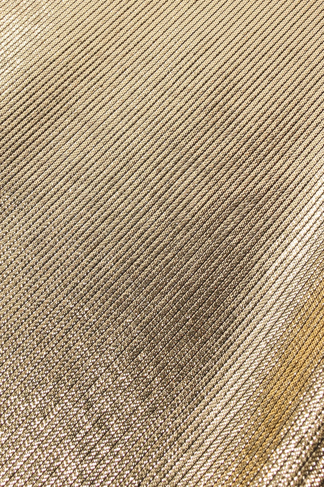 Metallic Lamé Jewel Neck Blouse