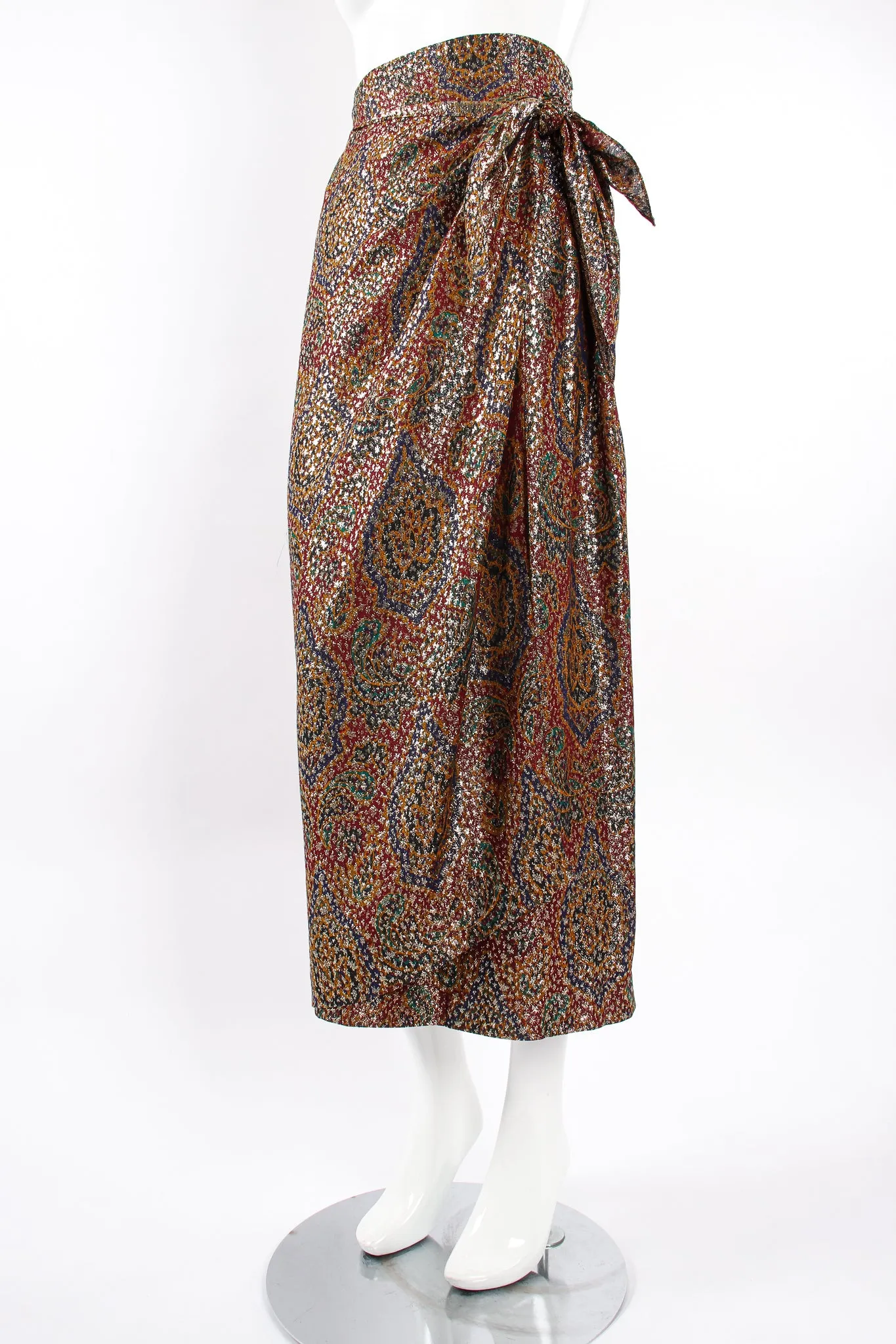 Metallic Lamé Sarong Skirt