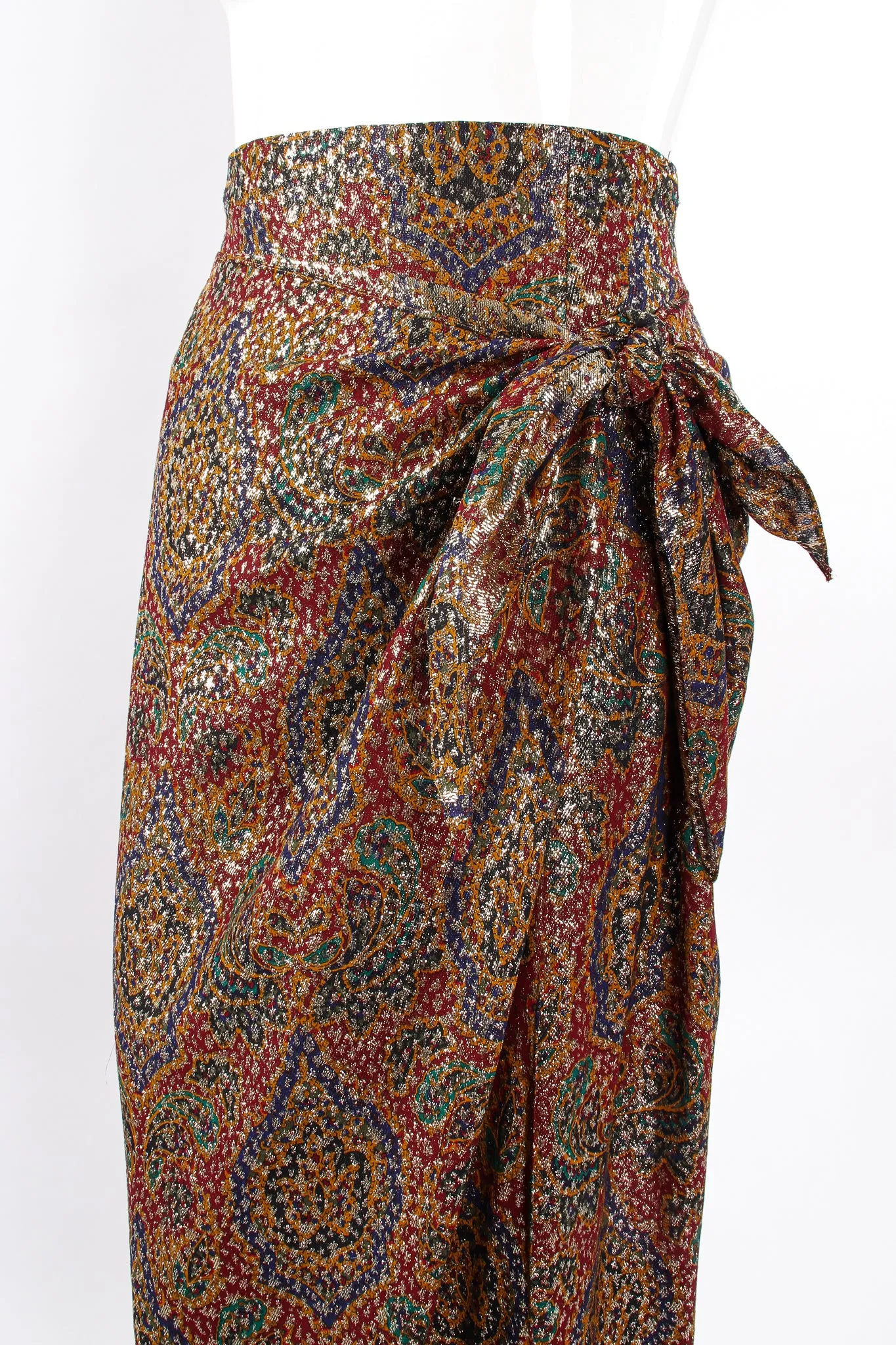 Metallic Lamé Sarong Skirt