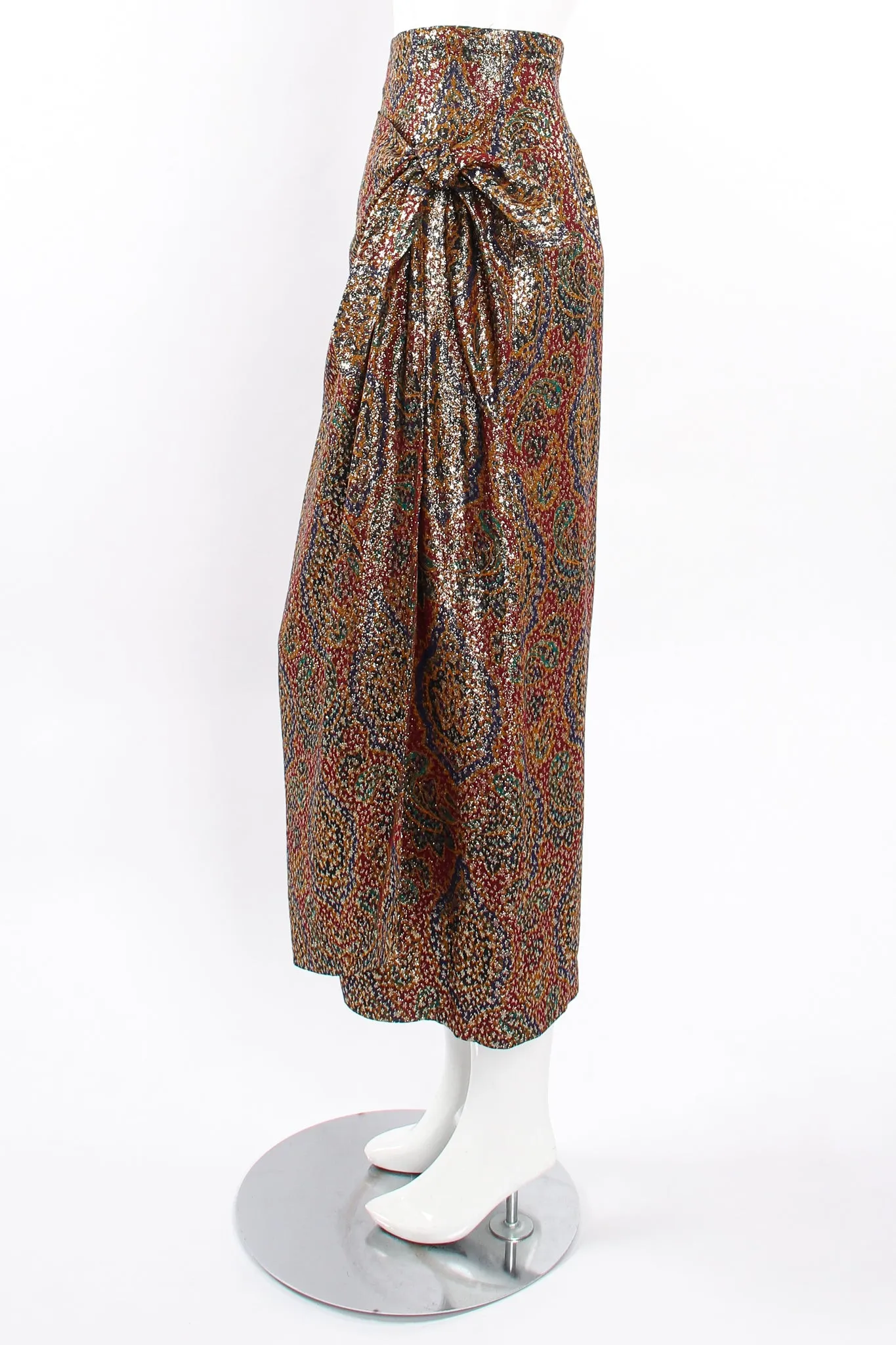 Metallic Lamé Sarong Skirt