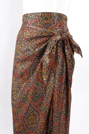 Metallic Lamé Sarong Skirt