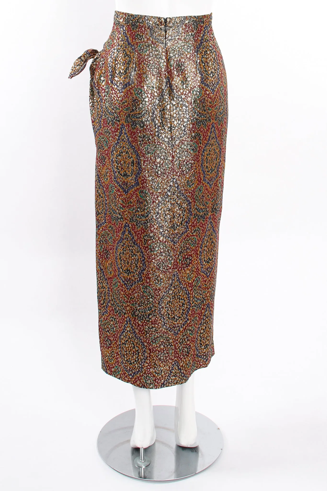 Metallic Lamé Sarong Skirt