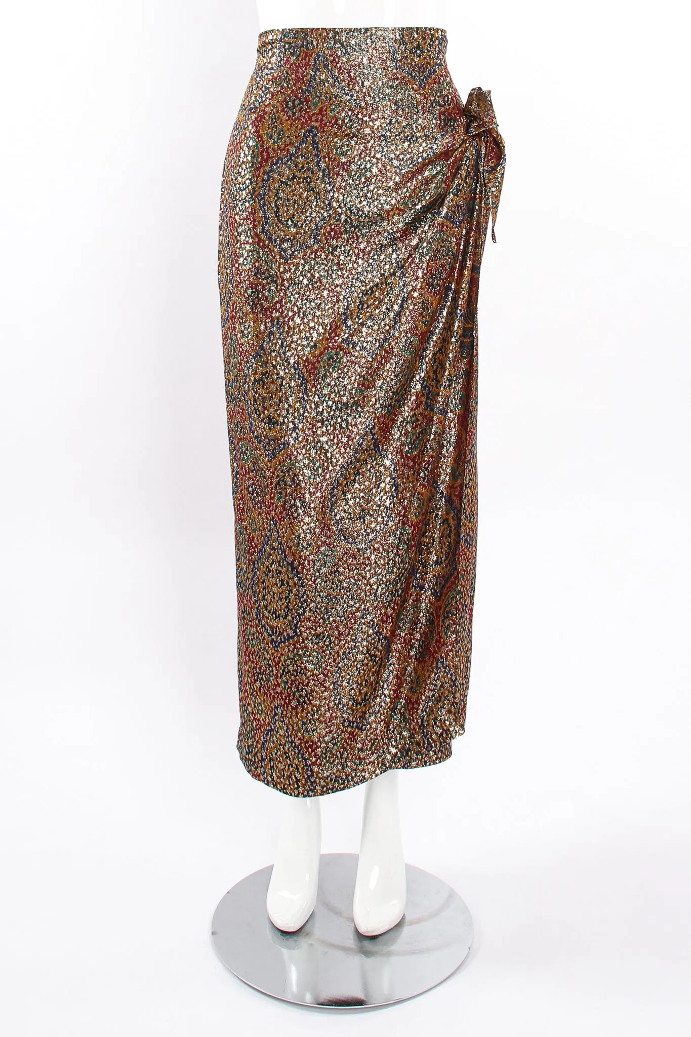 Metallic Lamé Sarong Skirt
