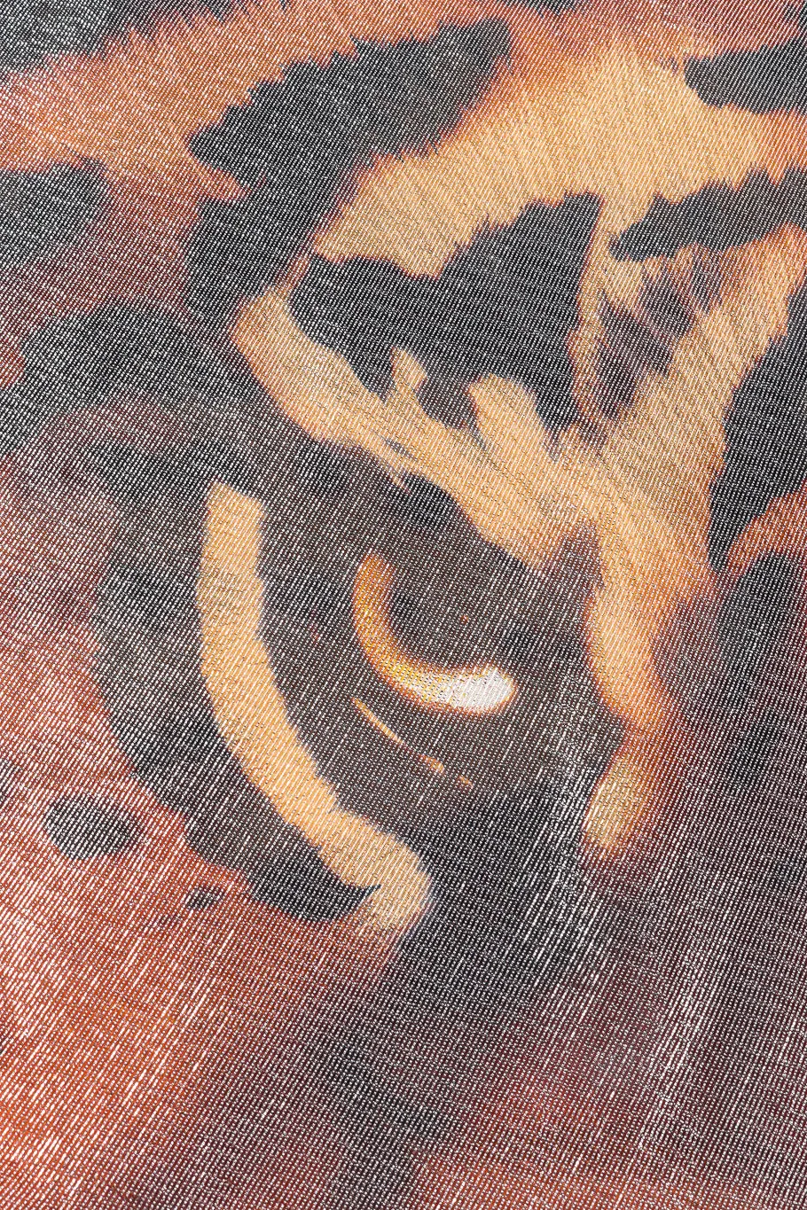 Metallic Lamé Tiger Scarf