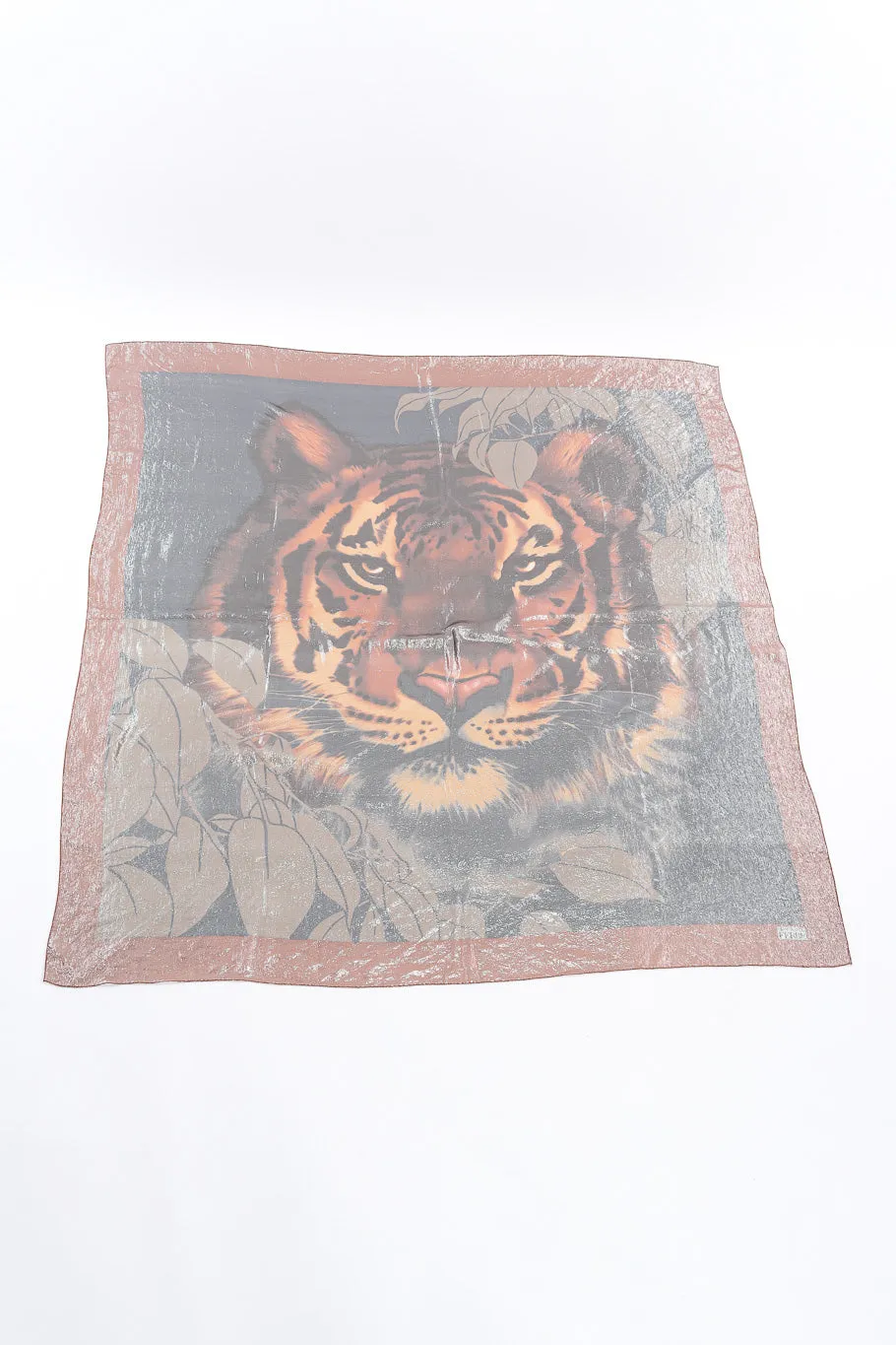 Metallic Lamé Tiger Scarf