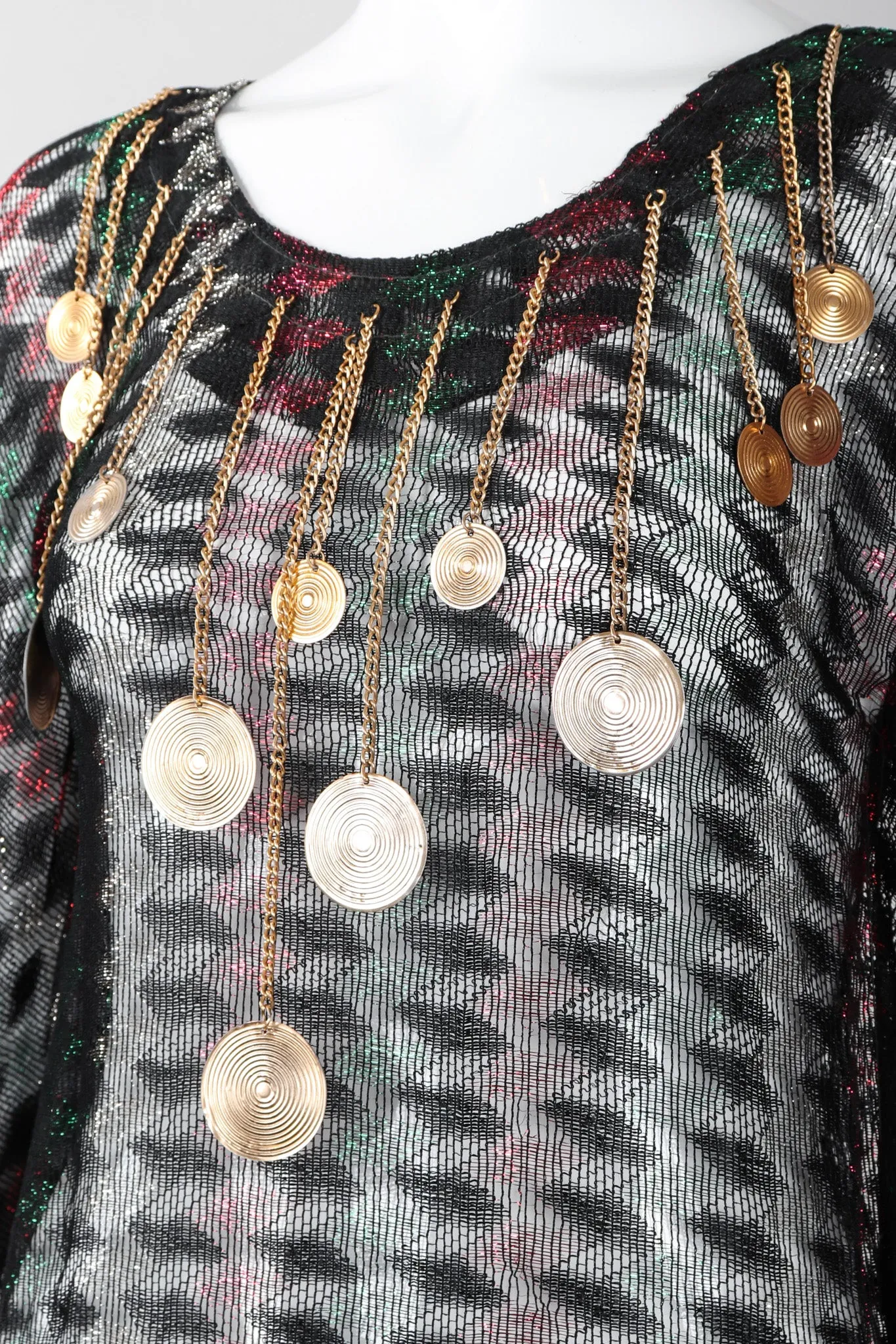 Metallic Medallion Caftan