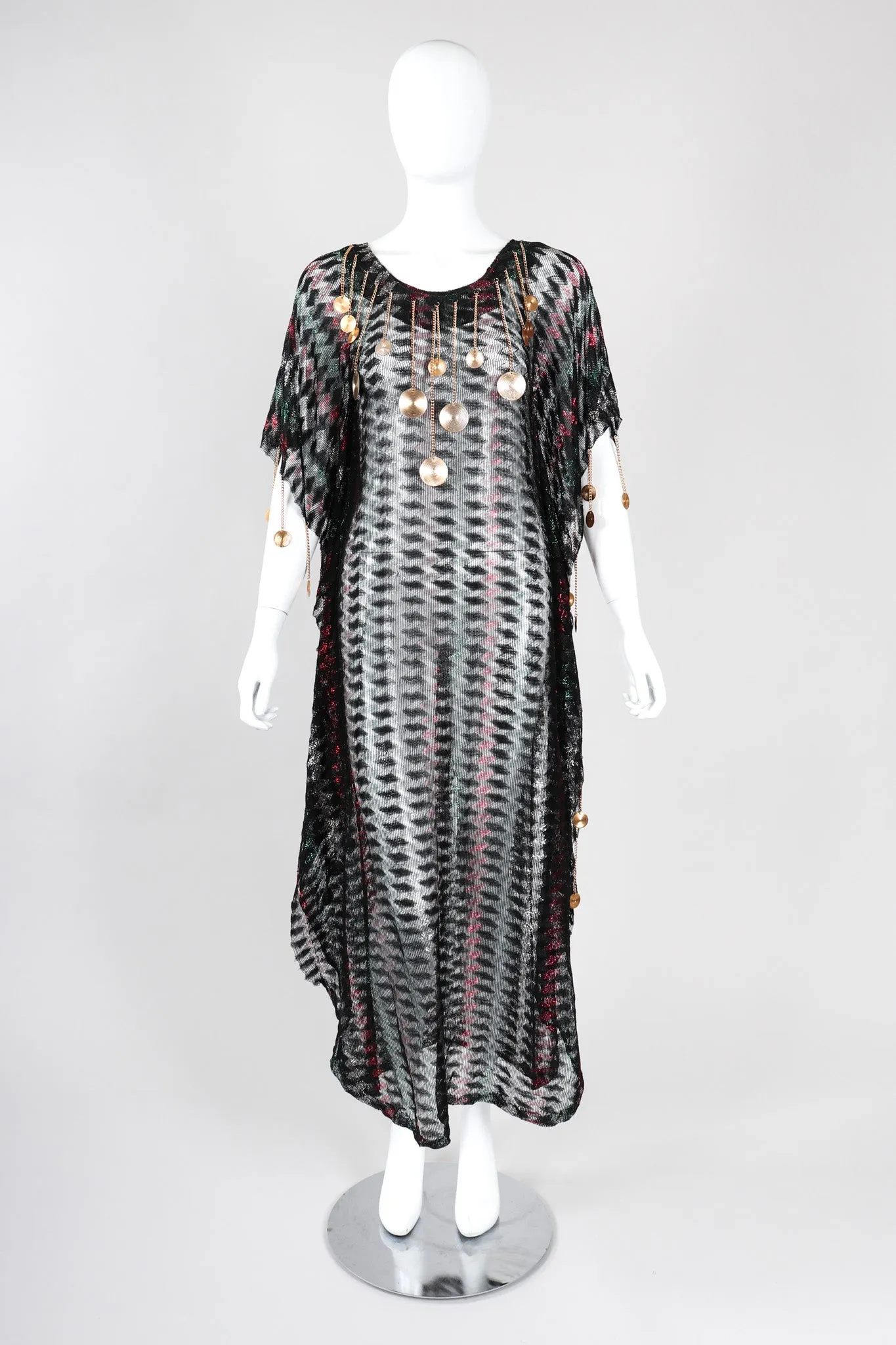 Metallic Medallion Caftan