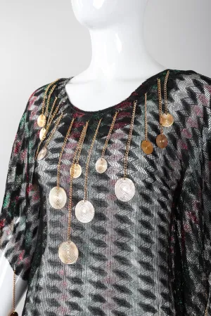Metallic Medallion Caftan
