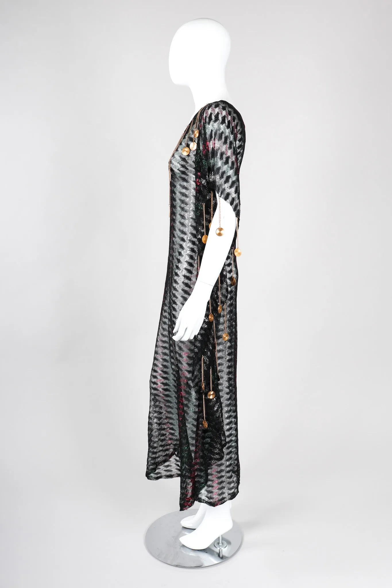 Metallic Medallion Caftan