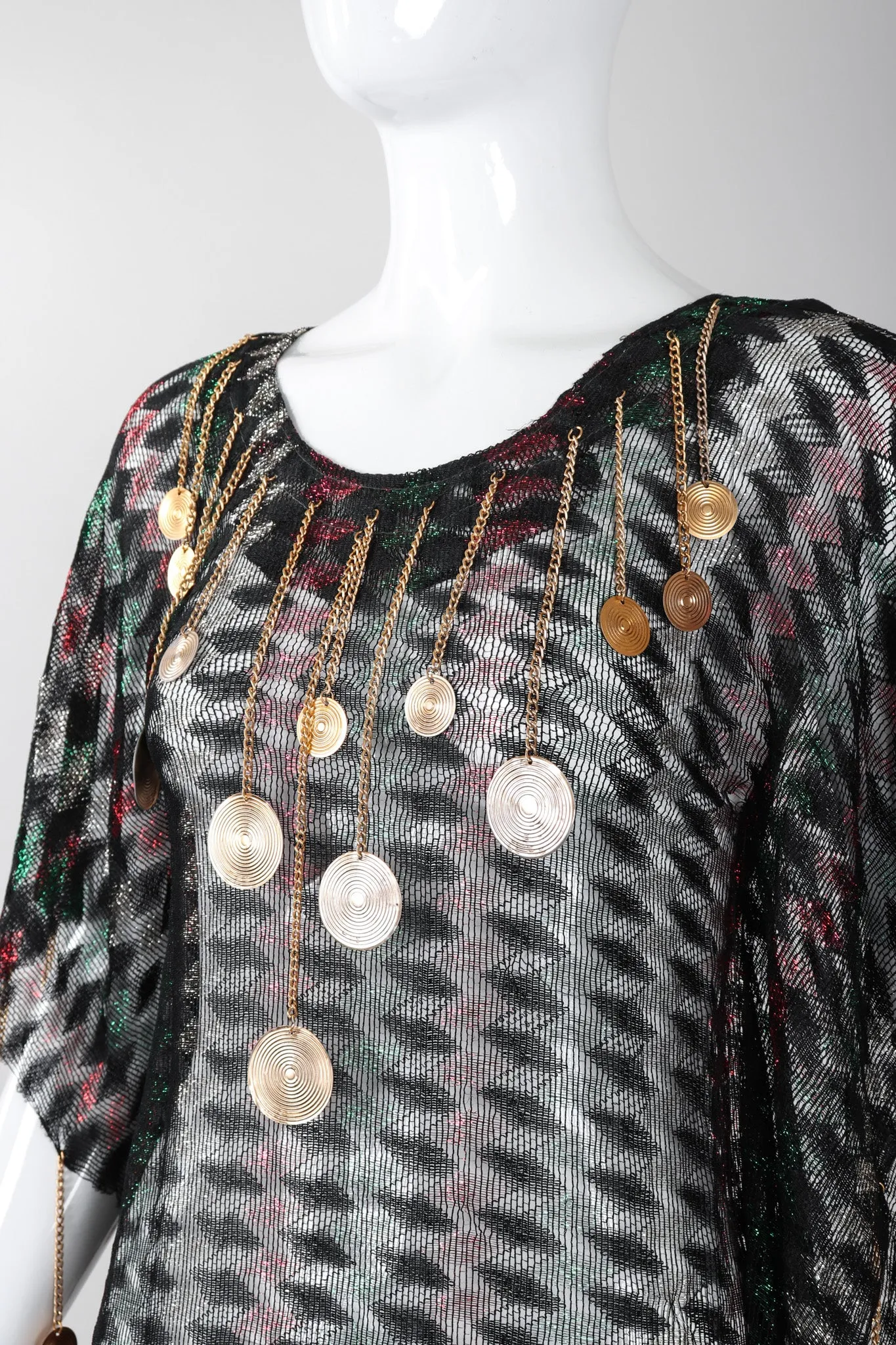 Metallic Medallion Caftan