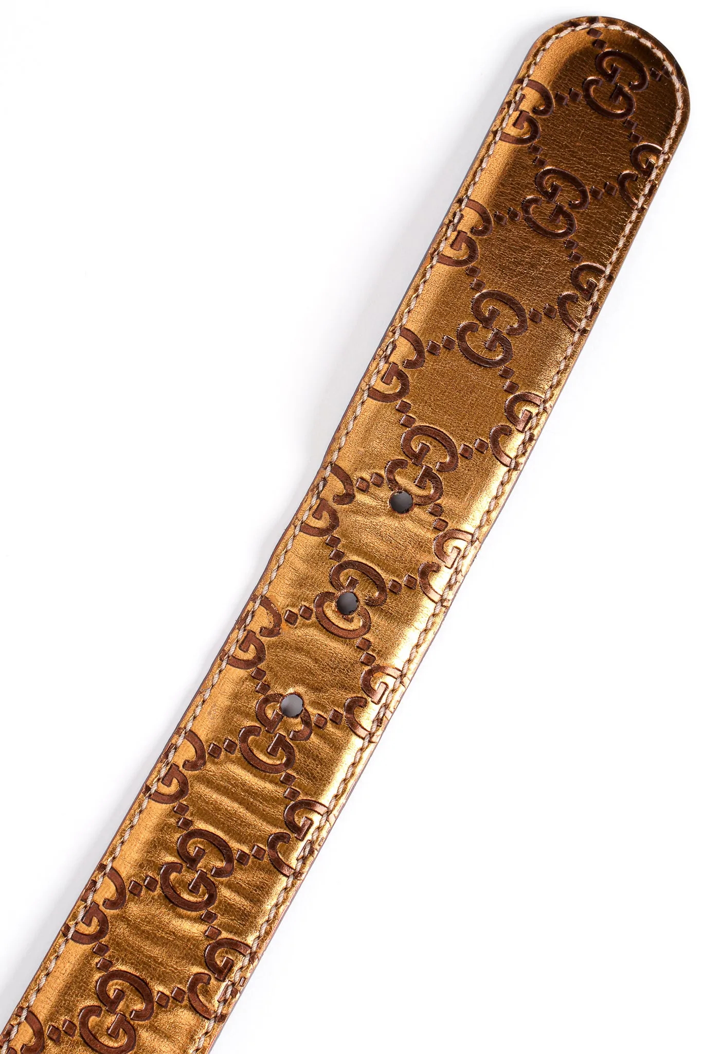 Metallic Monogram GG Belt