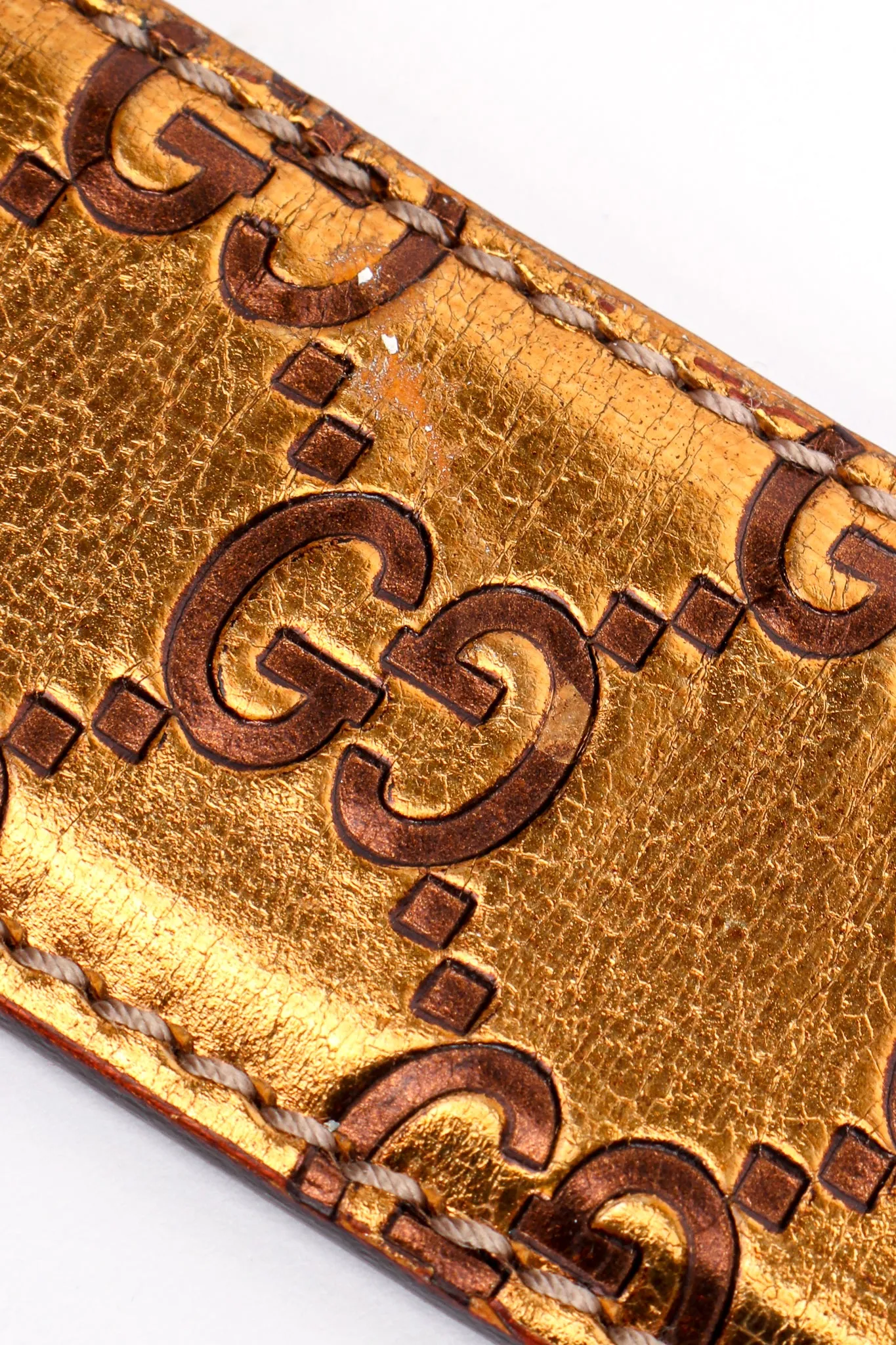 Metallic Monogram GG Belt