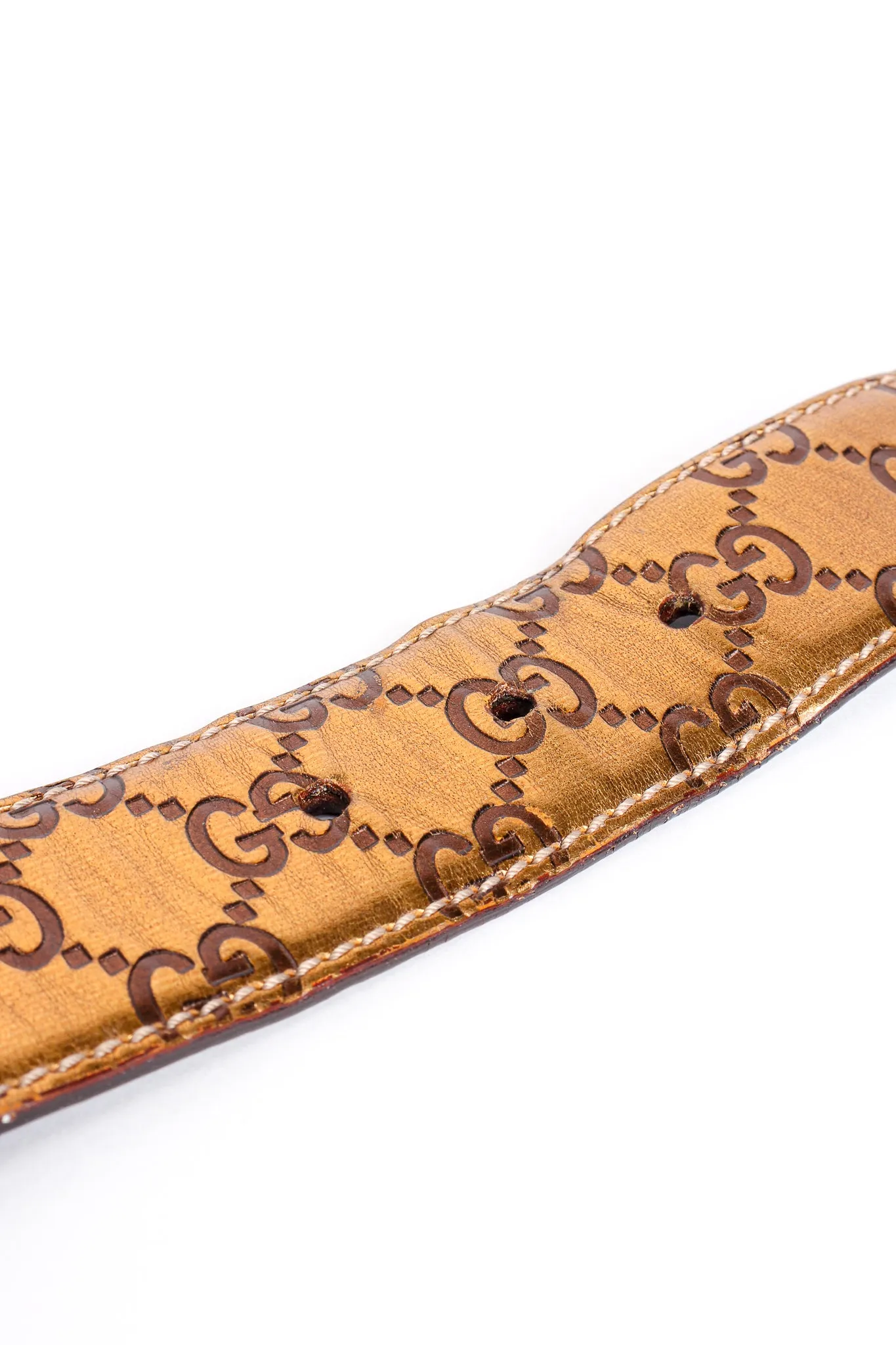 Metallic Monogram GG Belt