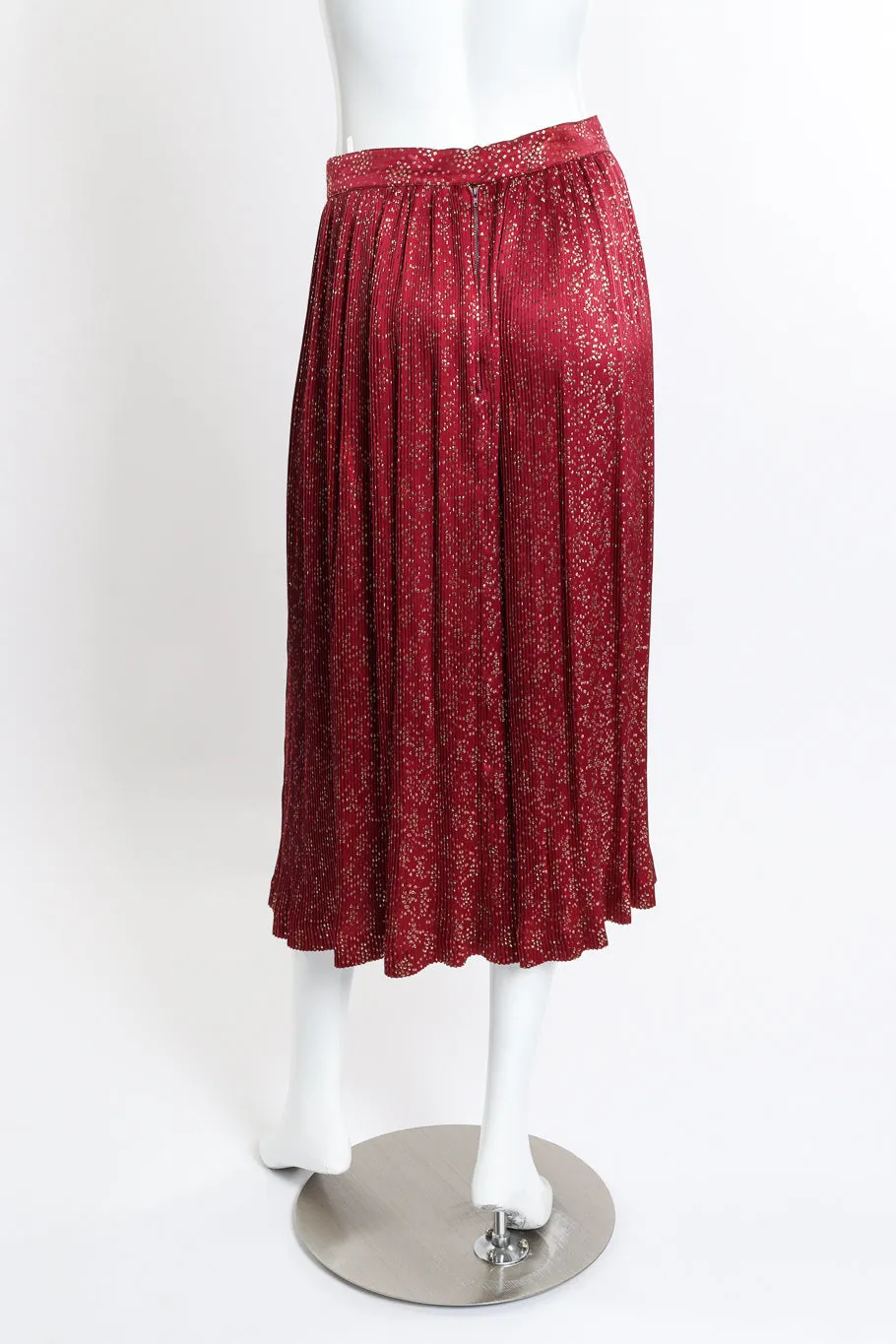 Metallic Ruffle Top & Skirt Set
