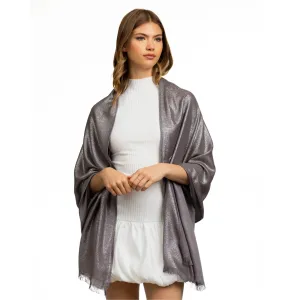 Metallic Shawl - Dark Silver