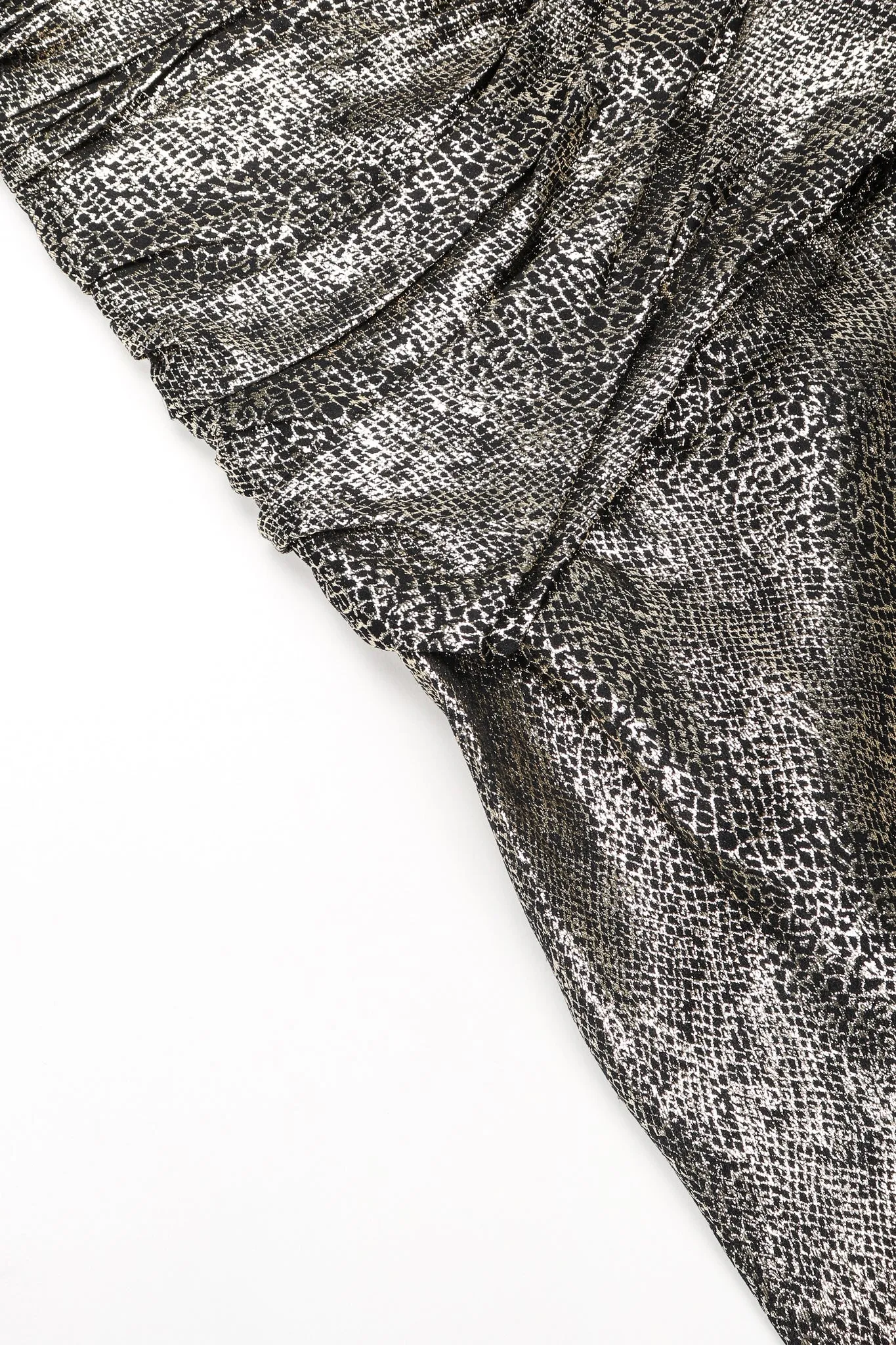 Metallic Snake Lamé Choker Dress