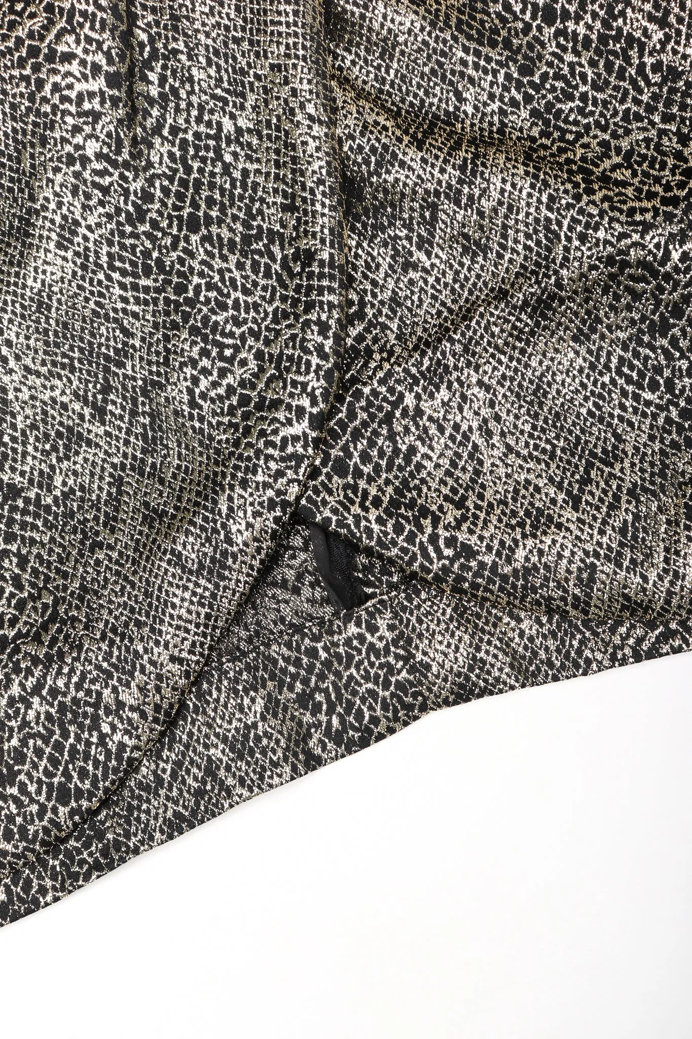 Metallic Snake Lamé Choker Dress