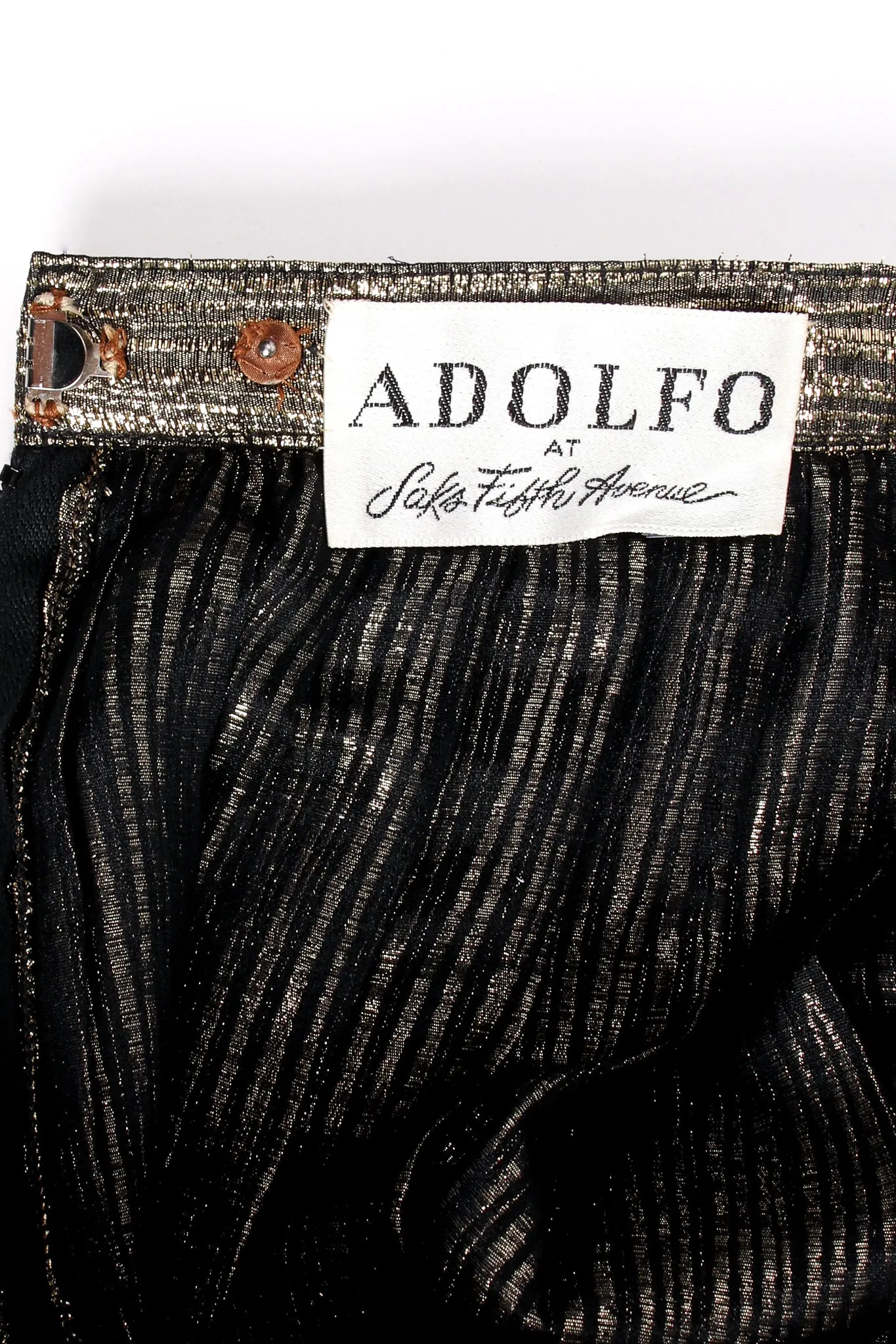 Metallic Stripe Lamé Palazzo Pant