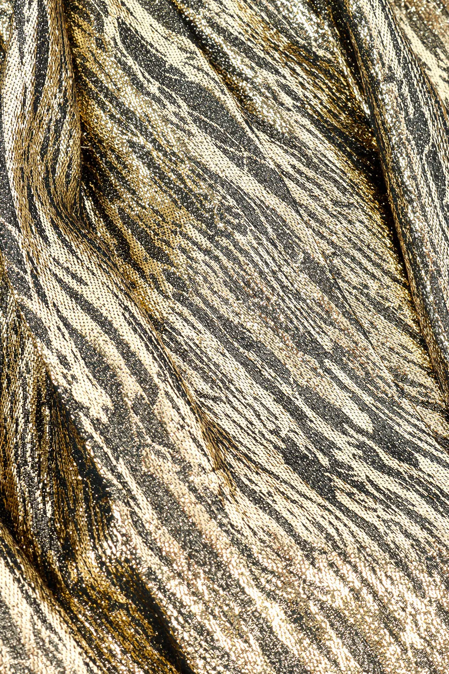 Metallic Stripe Surplice Dress