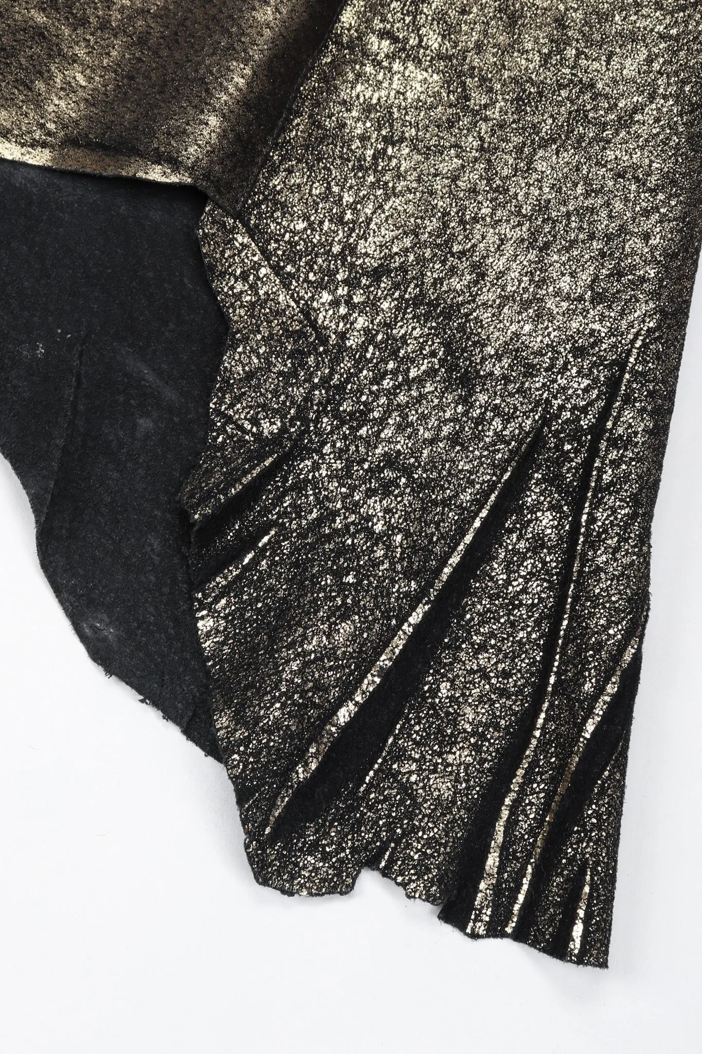 Metallic Suede Crossback Dress
