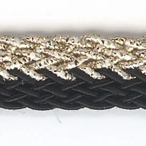 Metallic Trimming Braid #3 Gold & Black