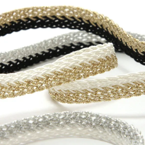 Metallic Trimming Braid #3 Gold & Black