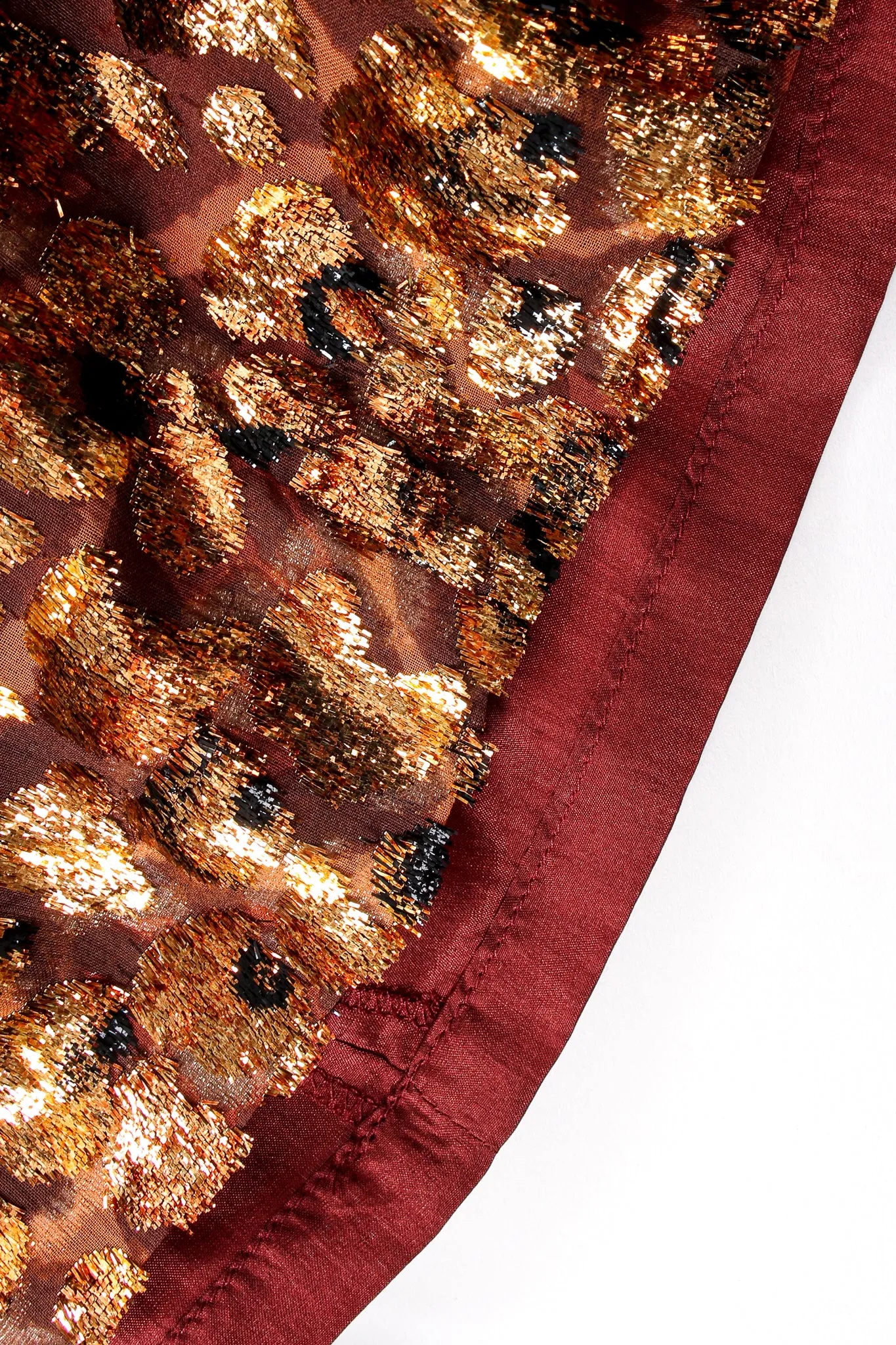 Metallic Velvet Lamé Burnout Pant