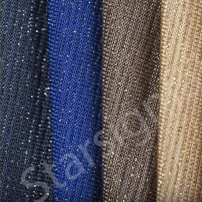 Metallic Yarn Knitted Lurex Fabric