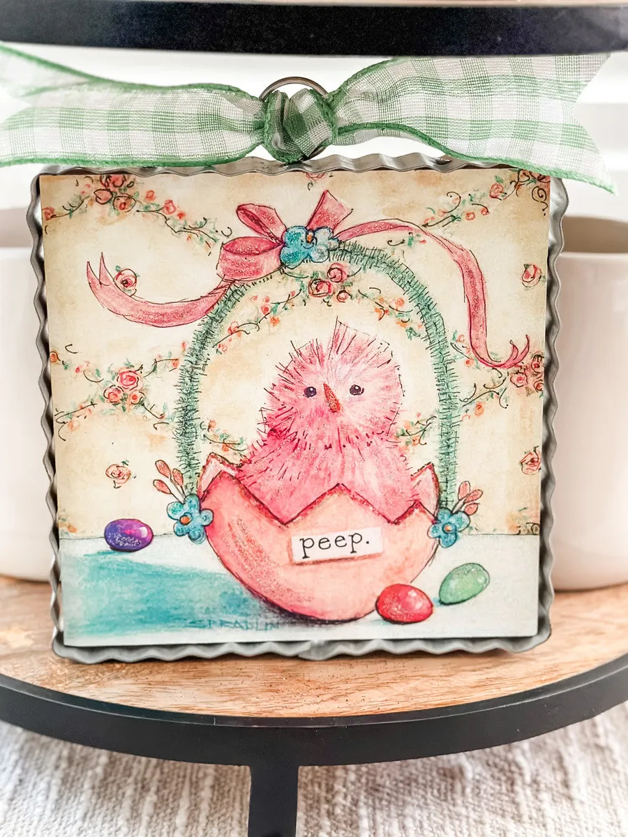 Mini Pink Chick Print
