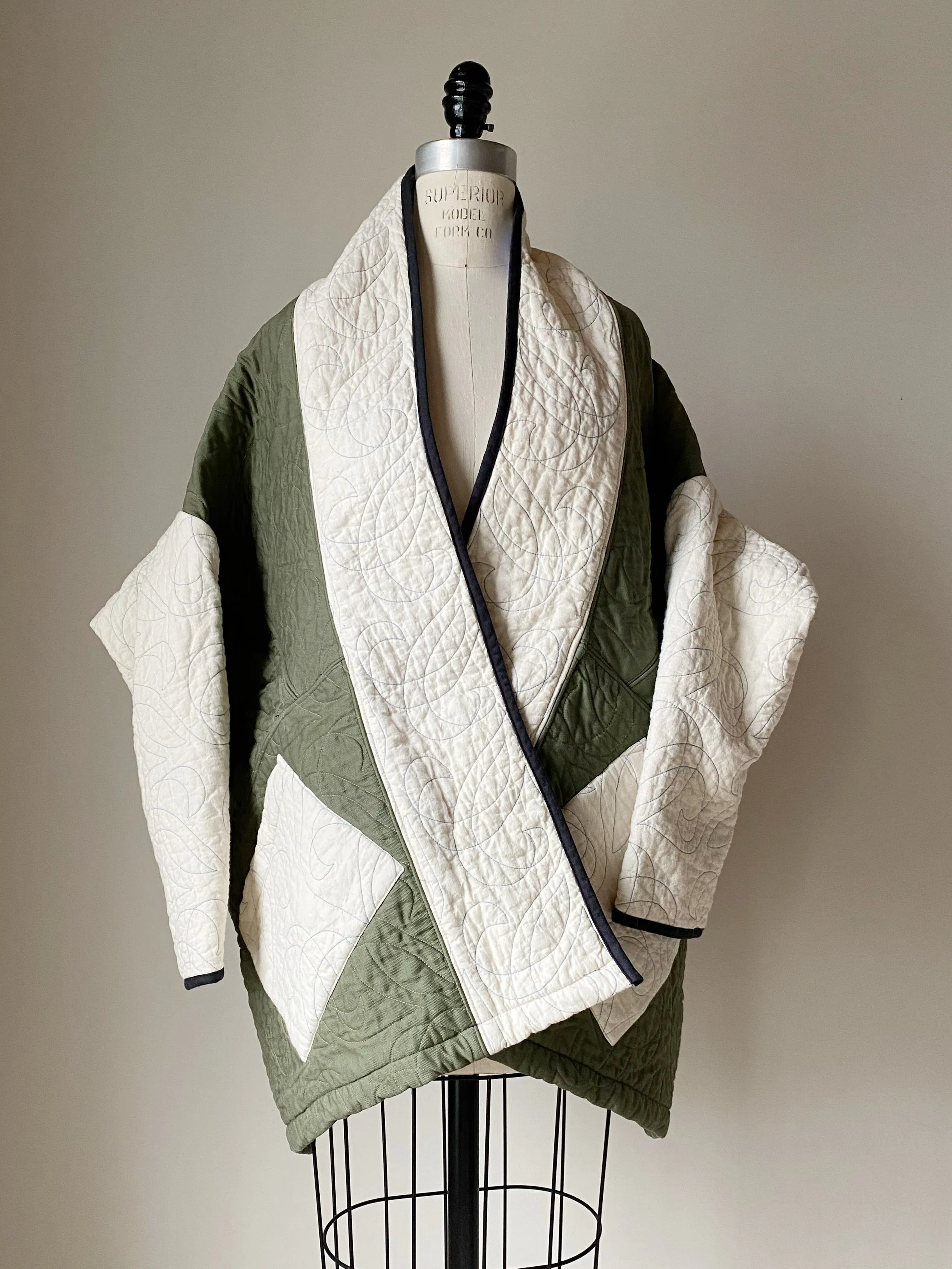 minimalist vs. maximalist quilted cocoon