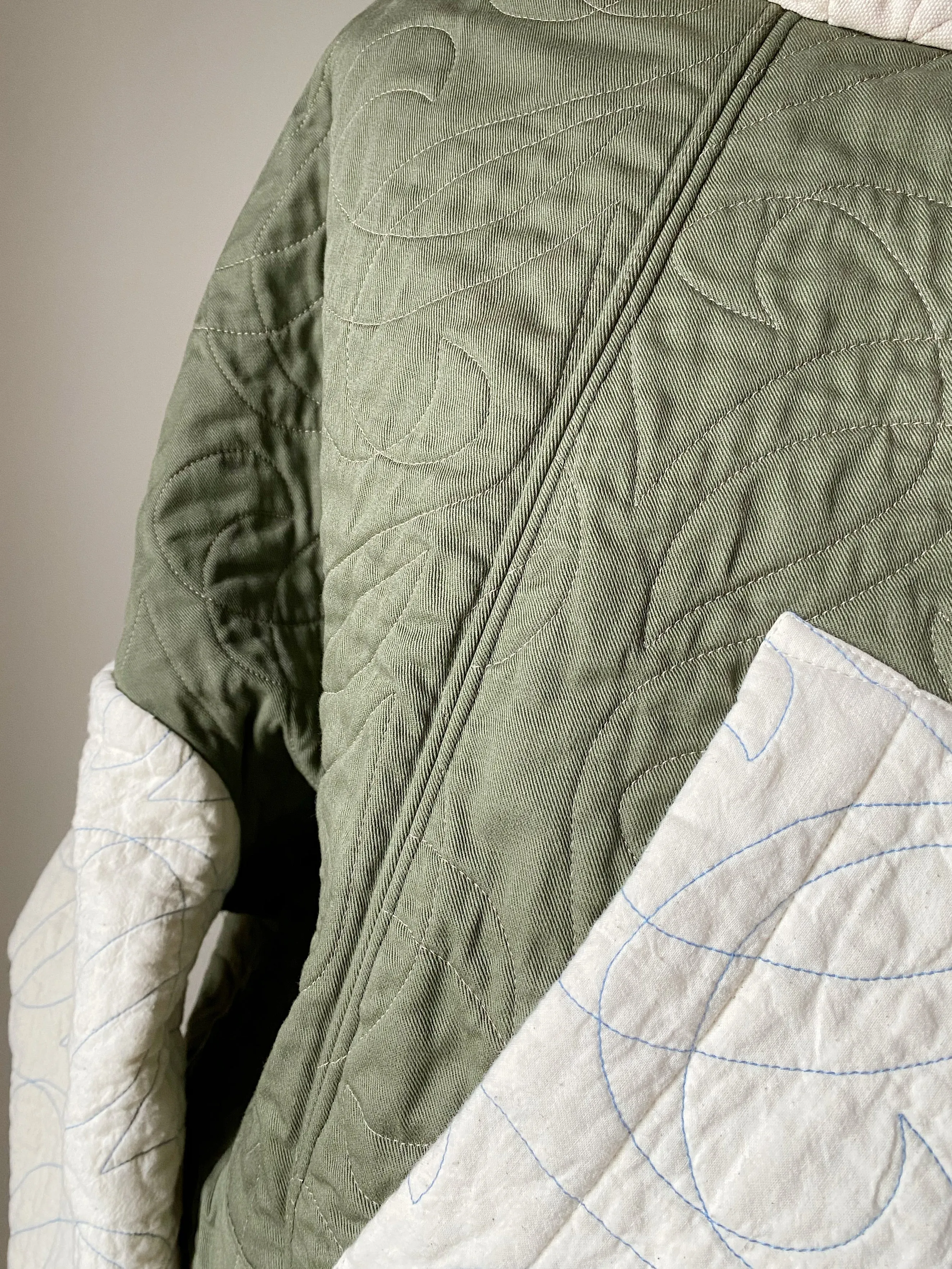 minimalist vs. maximalist quilted cocoon
