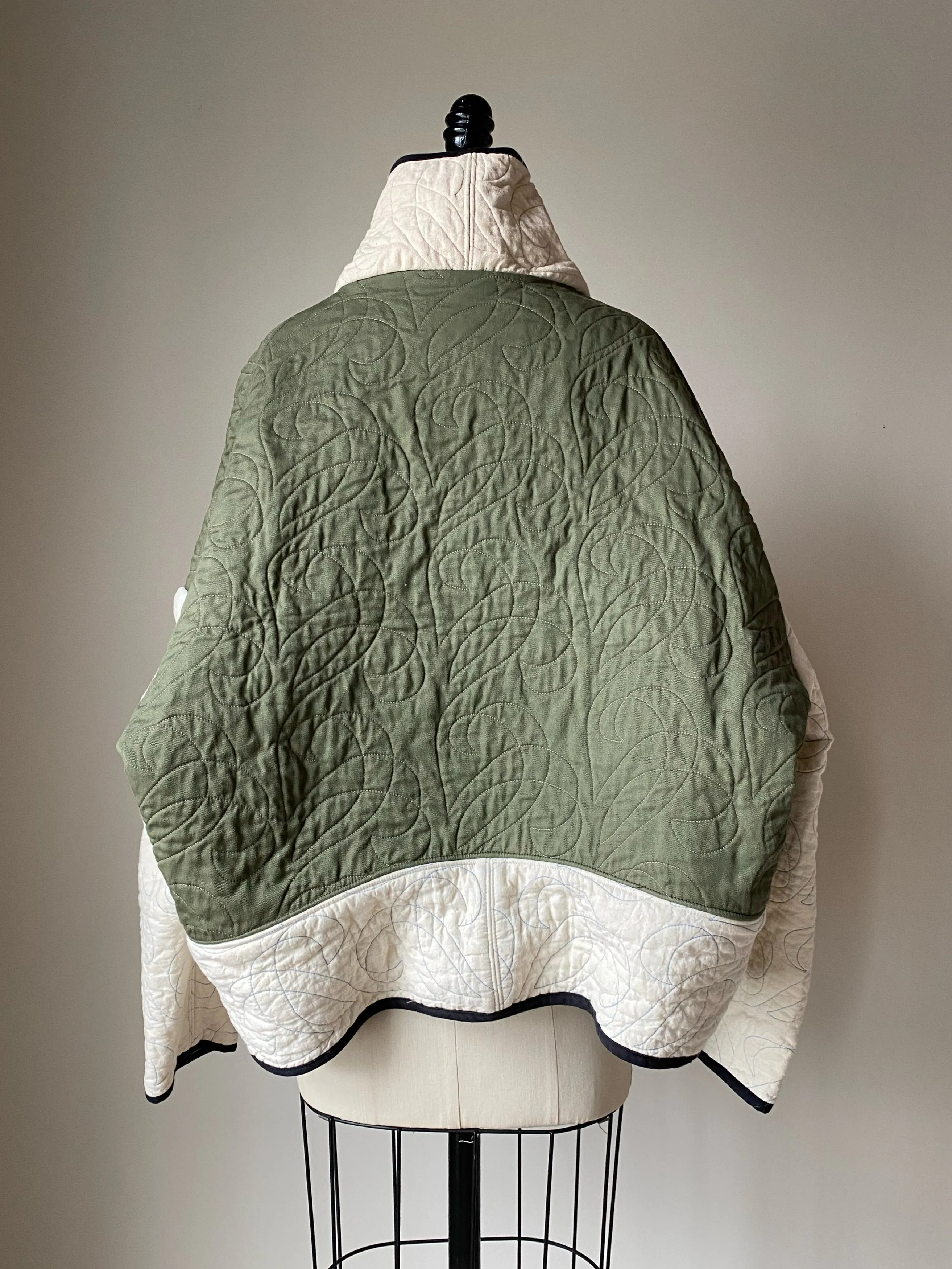 minimalist vs. maximalist quilted cocoon