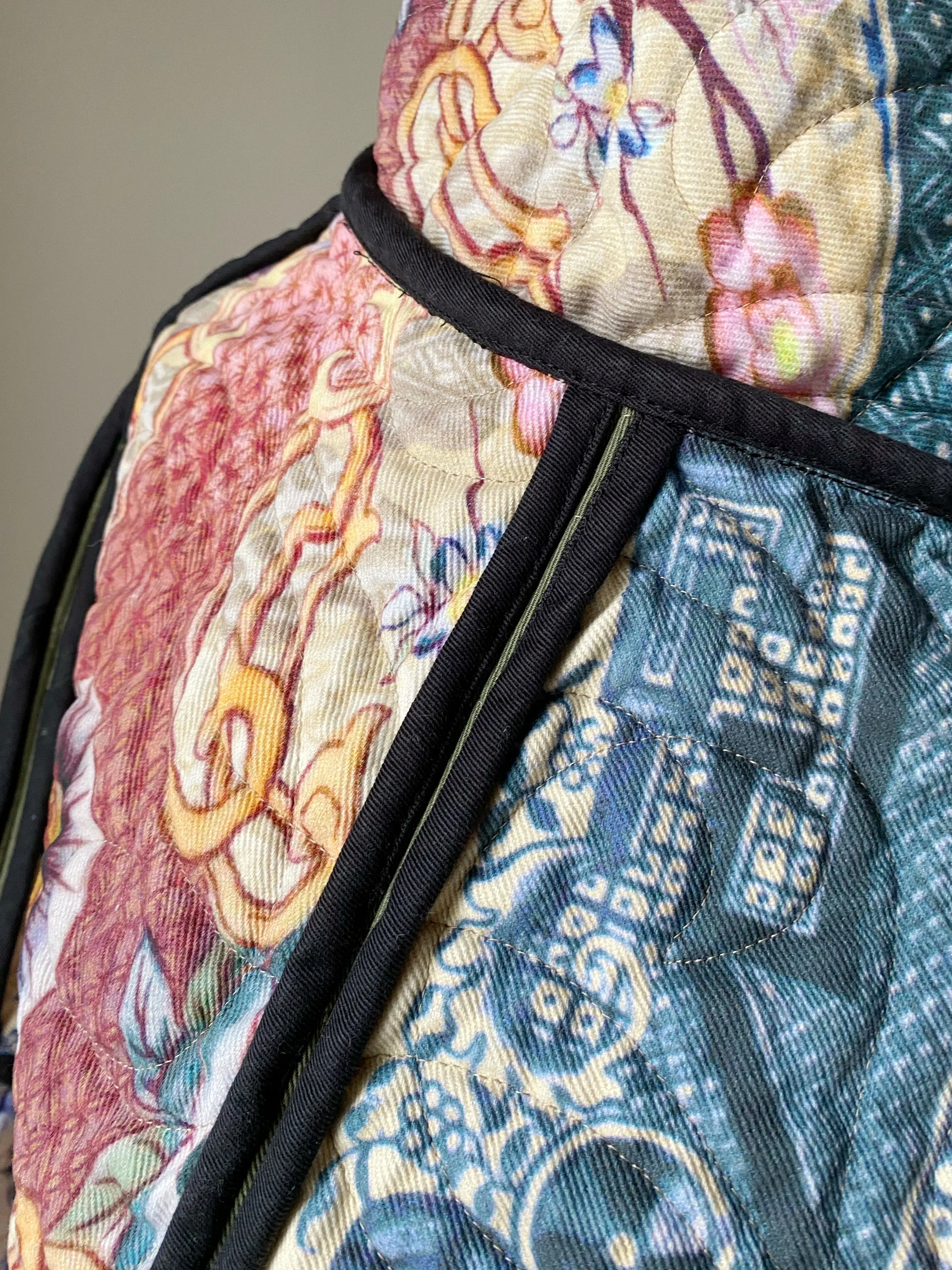 minimalist vs. maximalist quilted cocoon