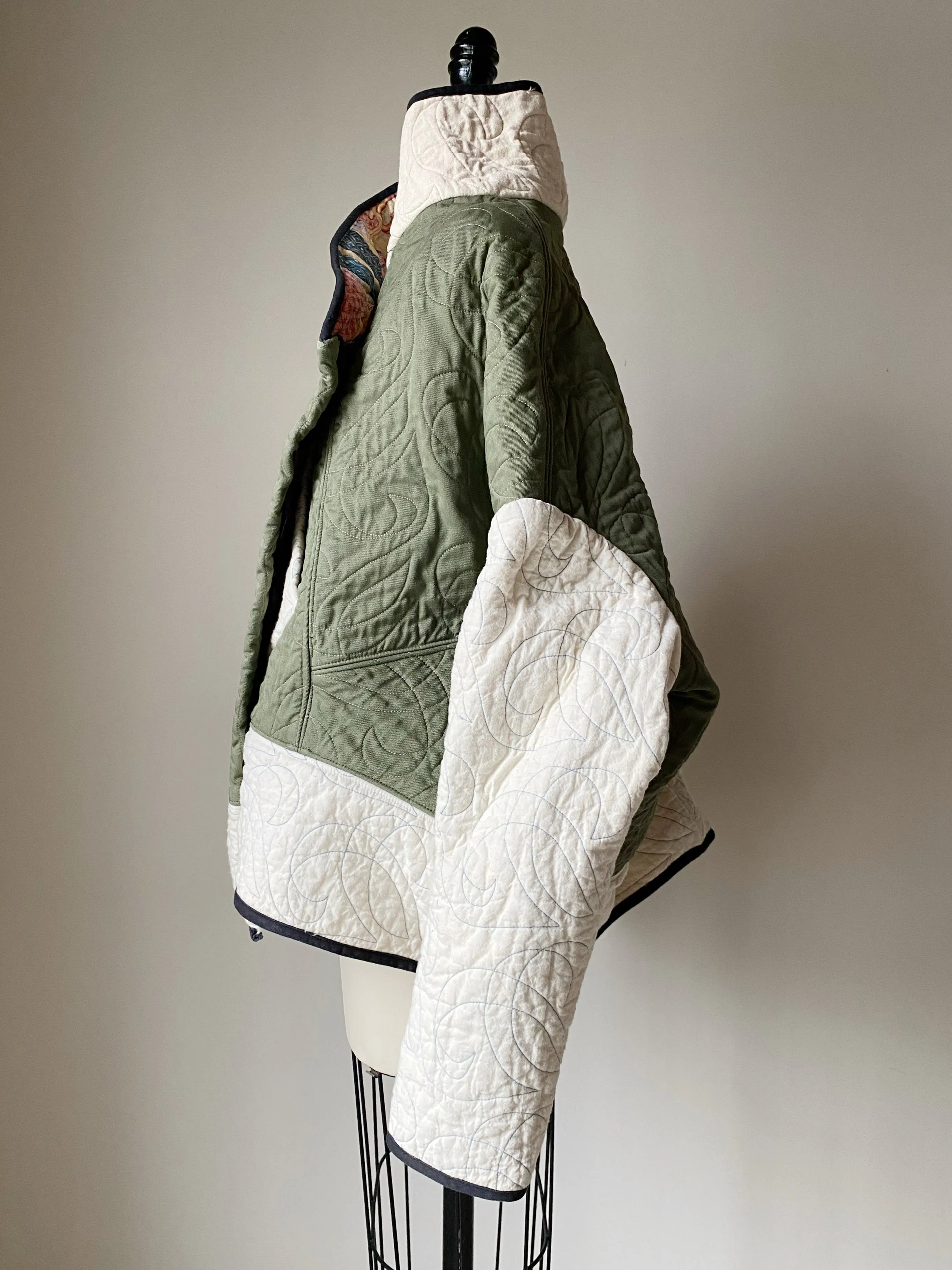 minimalist vs. maximalist quilted cocoon