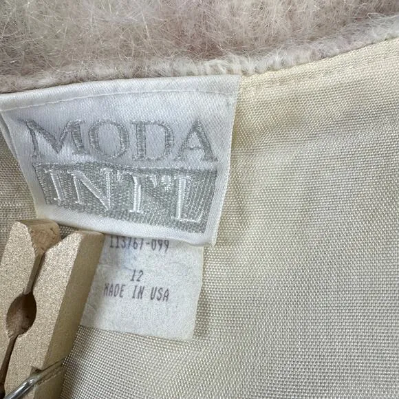 Moda International Vintage 90s plaid a line mini skirt size 12 wool/mohair