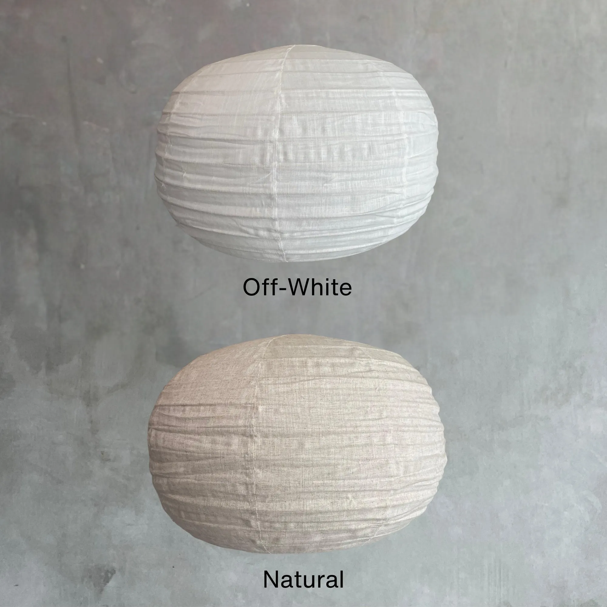 Modern Pumpkin Shape Linen Pendant Light Shade