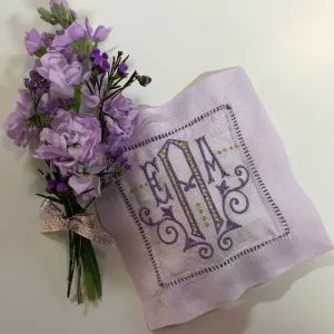 Monogrammed Lavender Sachet