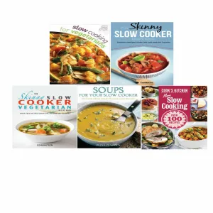 More Slow Cooking, Slow Cooker, Skinny, Vegetarians 5 Books Collection Set