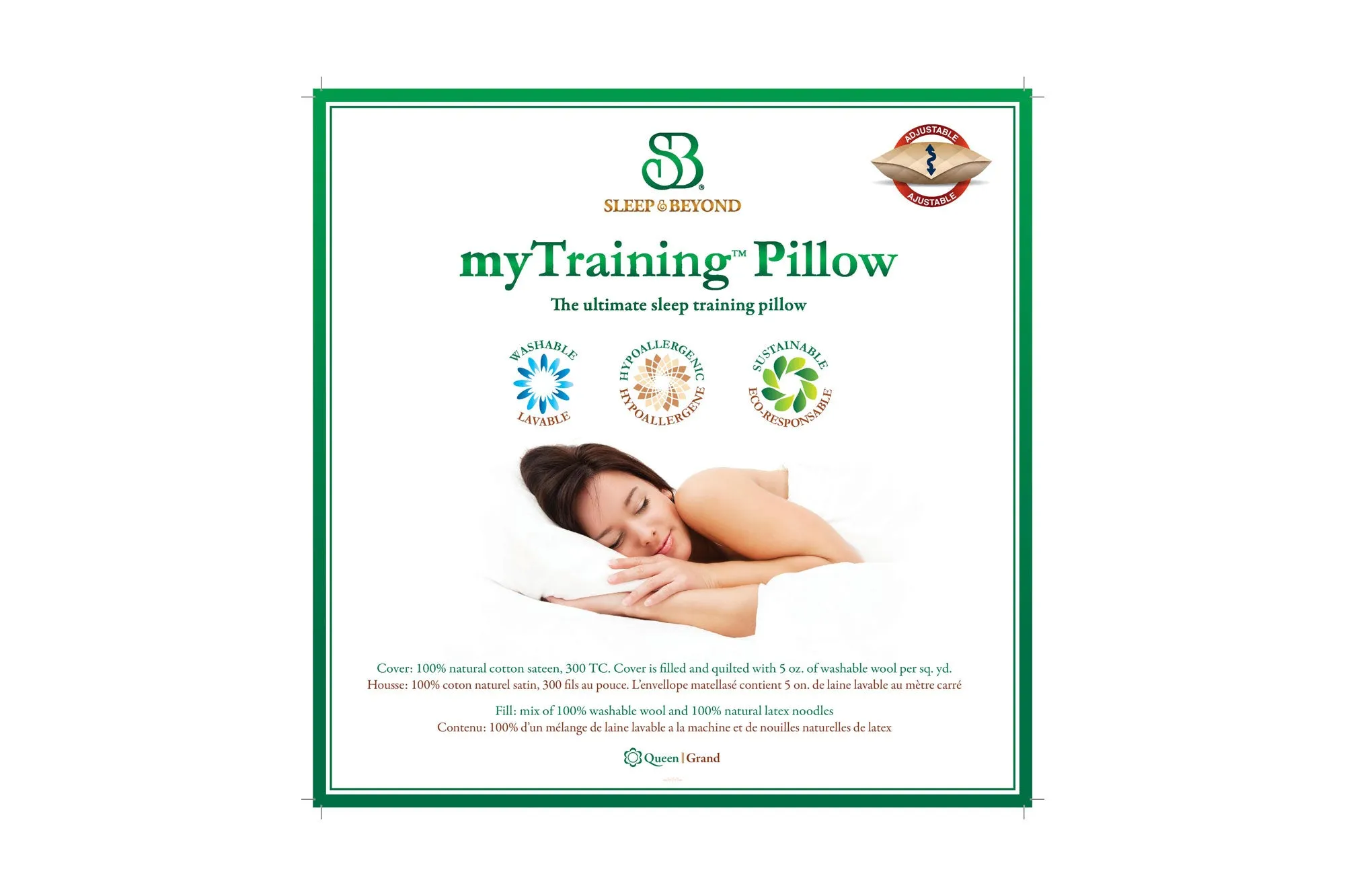 myTraining™ Pillow by Sleep & Beyond