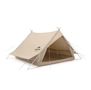 Naturehike Extend 4.8 Cotton Eaves Tower Tent Quicksand - Gold
