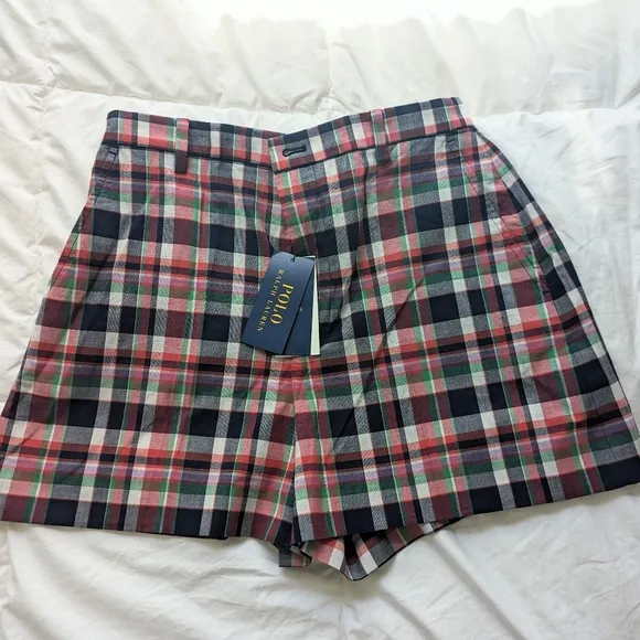 NEW Ralph Lauren Madras Cotton Shorts