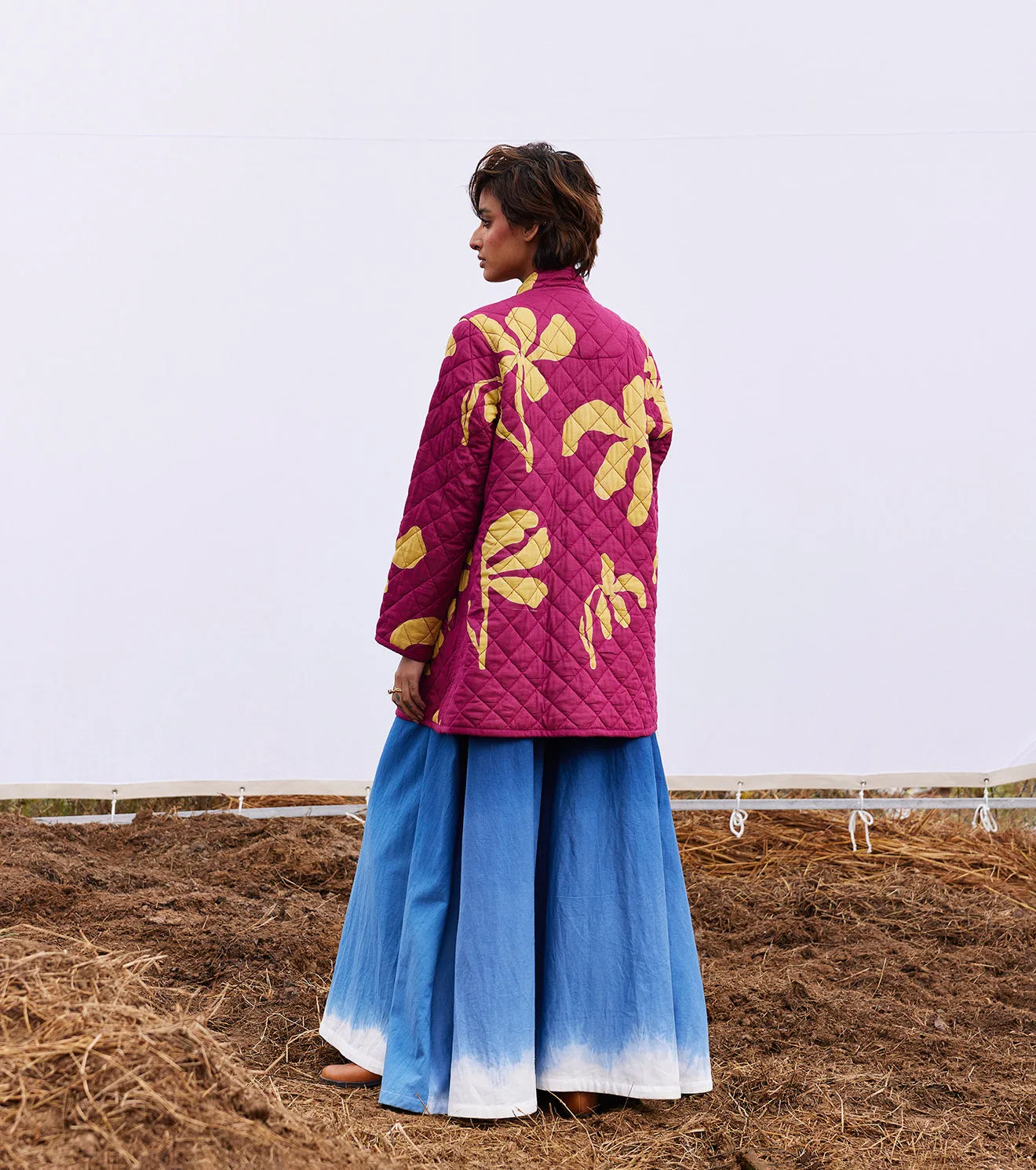 New Season Spring Summer 2025-Jacket-Cotton Mul Cerise Magenta-KW905-Fashion Edit Diana by Khara Kapas