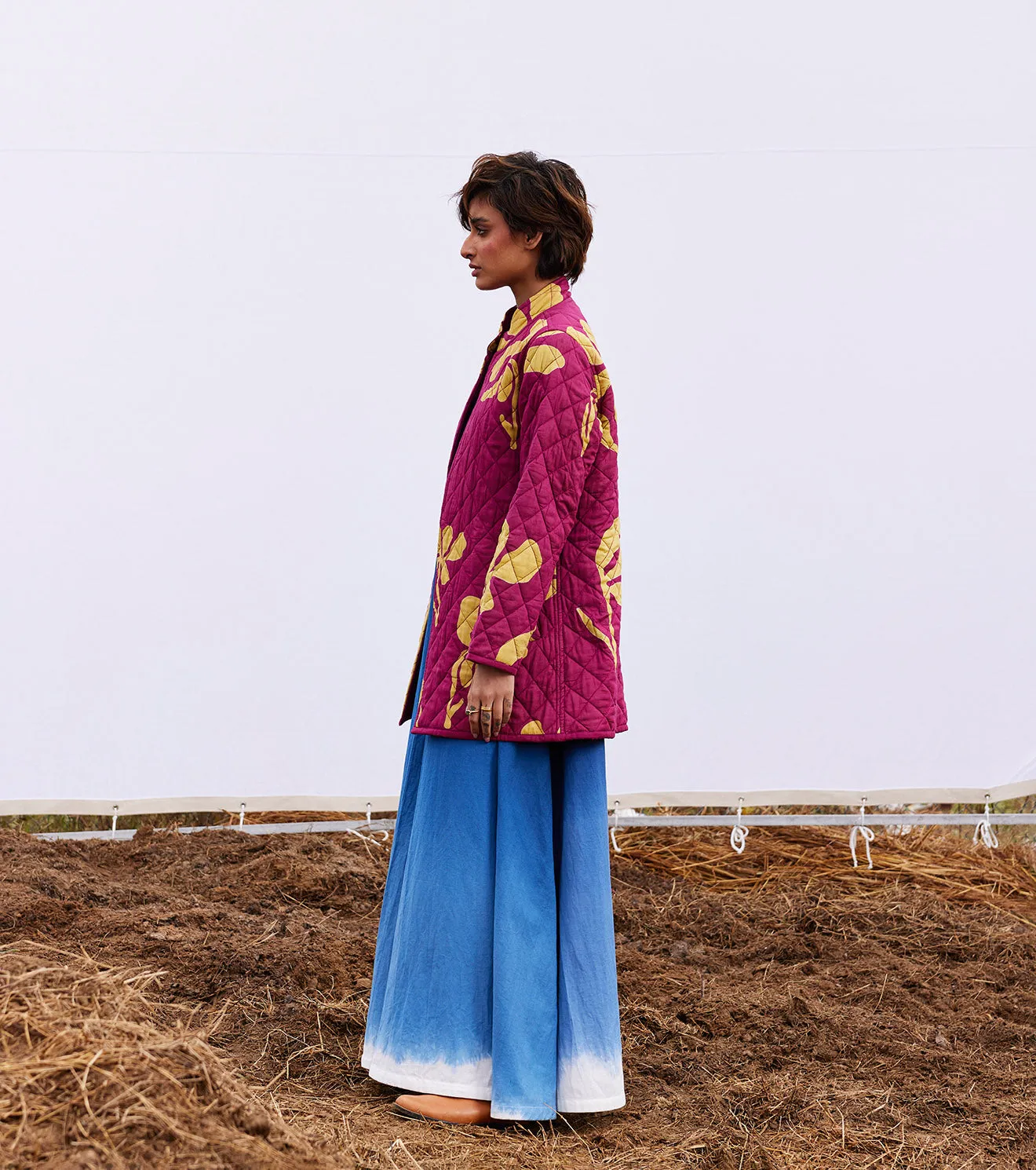 New Season Spring Summer 2025-Jacket-Cotton Mul Cerise Magenta-KW905-Fashion Edit Diana by Khara Kapas