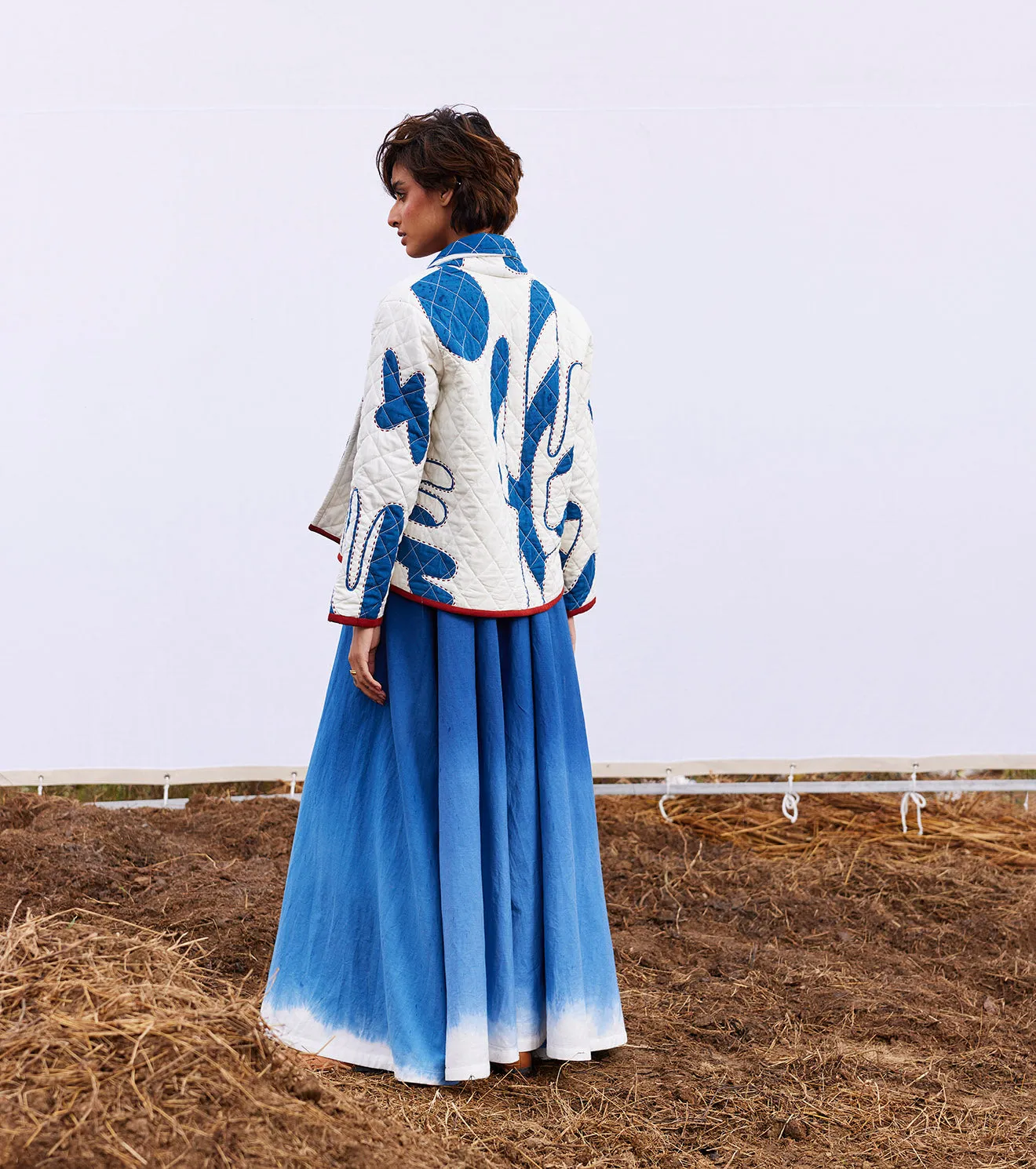 New Season Spring Summer 2025-Jacket-Cotton Mul Frost Off white-KW902-Fashion Edit Diana by Khara Kapas