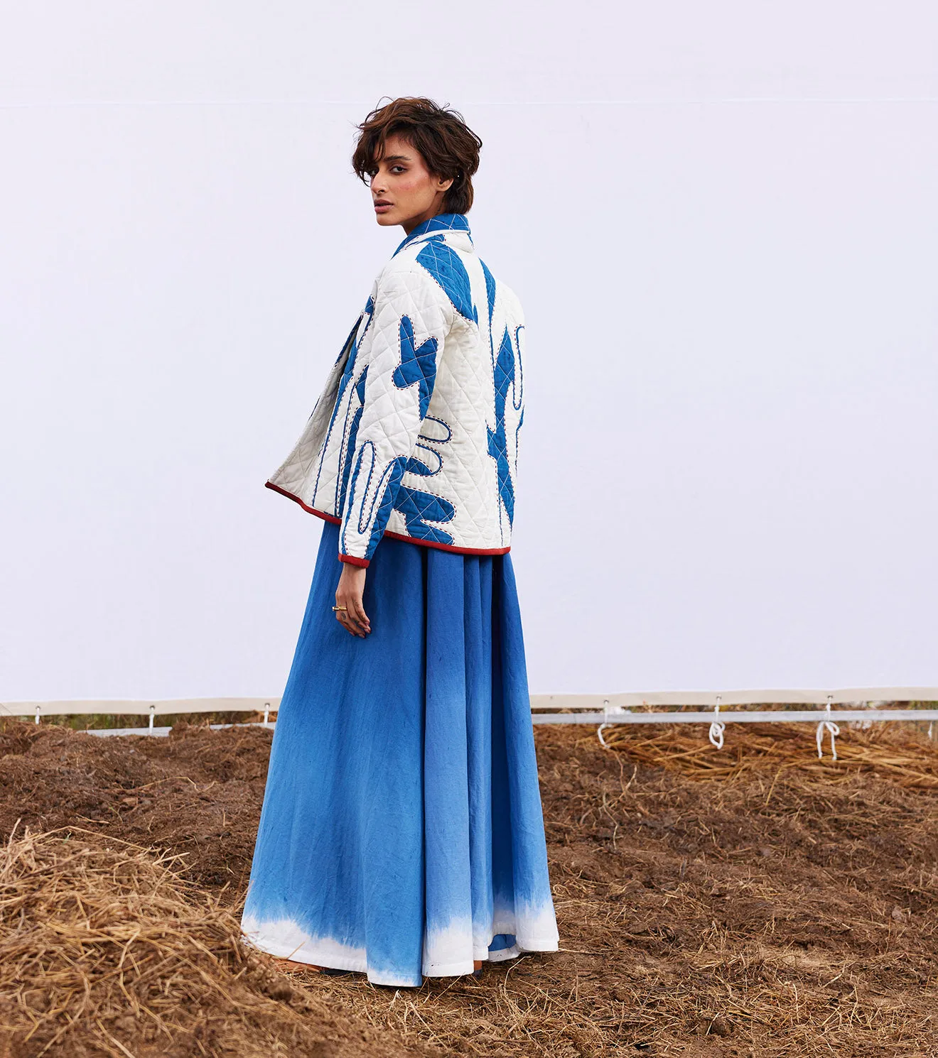 New Season Spring Summer 2025-Jacket-Cotton Mul Frost Off white-KW902-Fashion Edit Diana by Khara Kapas